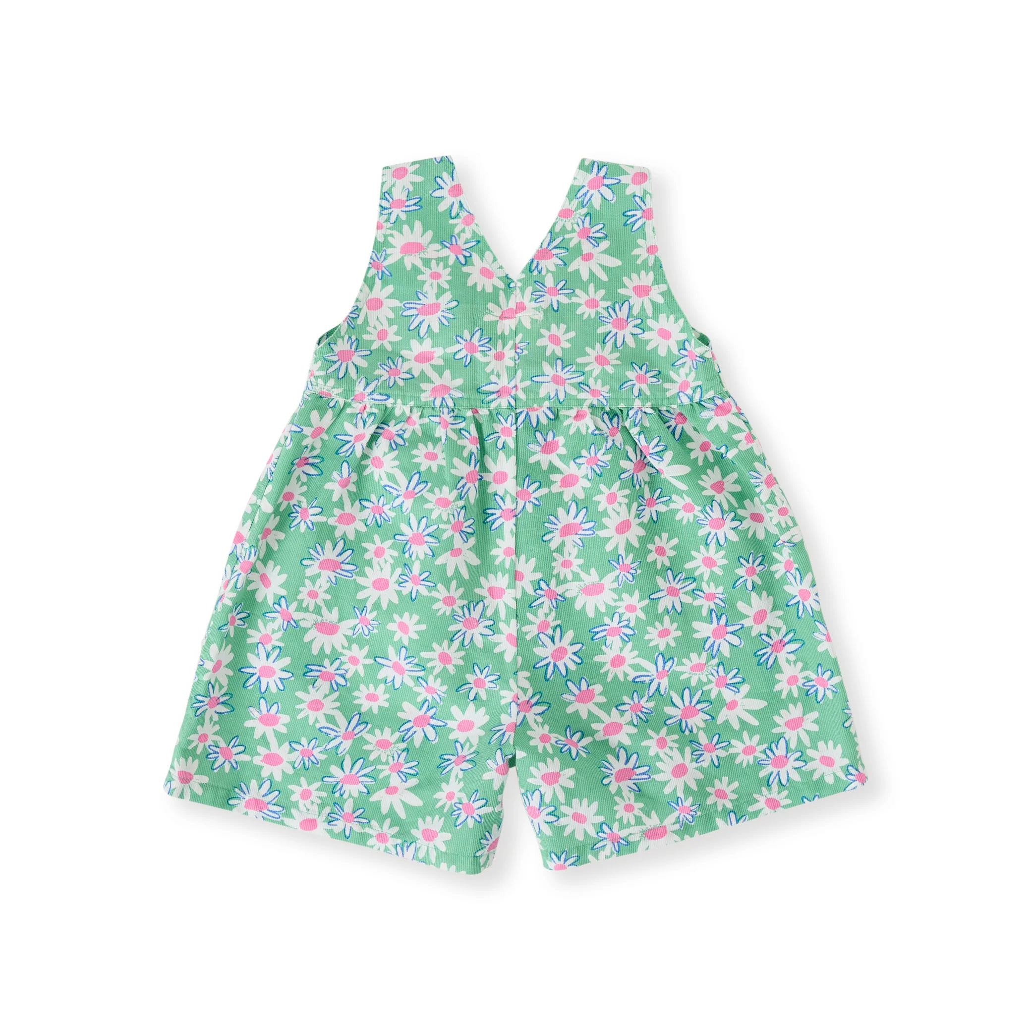 Goldie + Ace Daisy Patch Sara Shortalls - Moss - Image 3