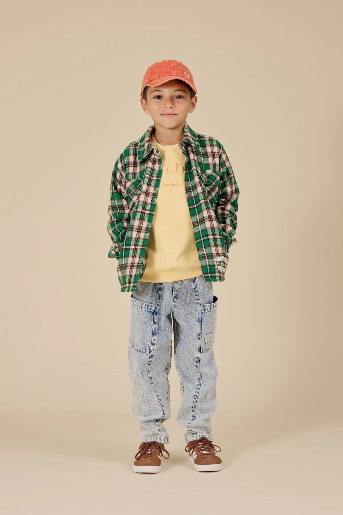 Goldie + Ace Goldie Crew Embroidered Sweater - Lemon - Image 7