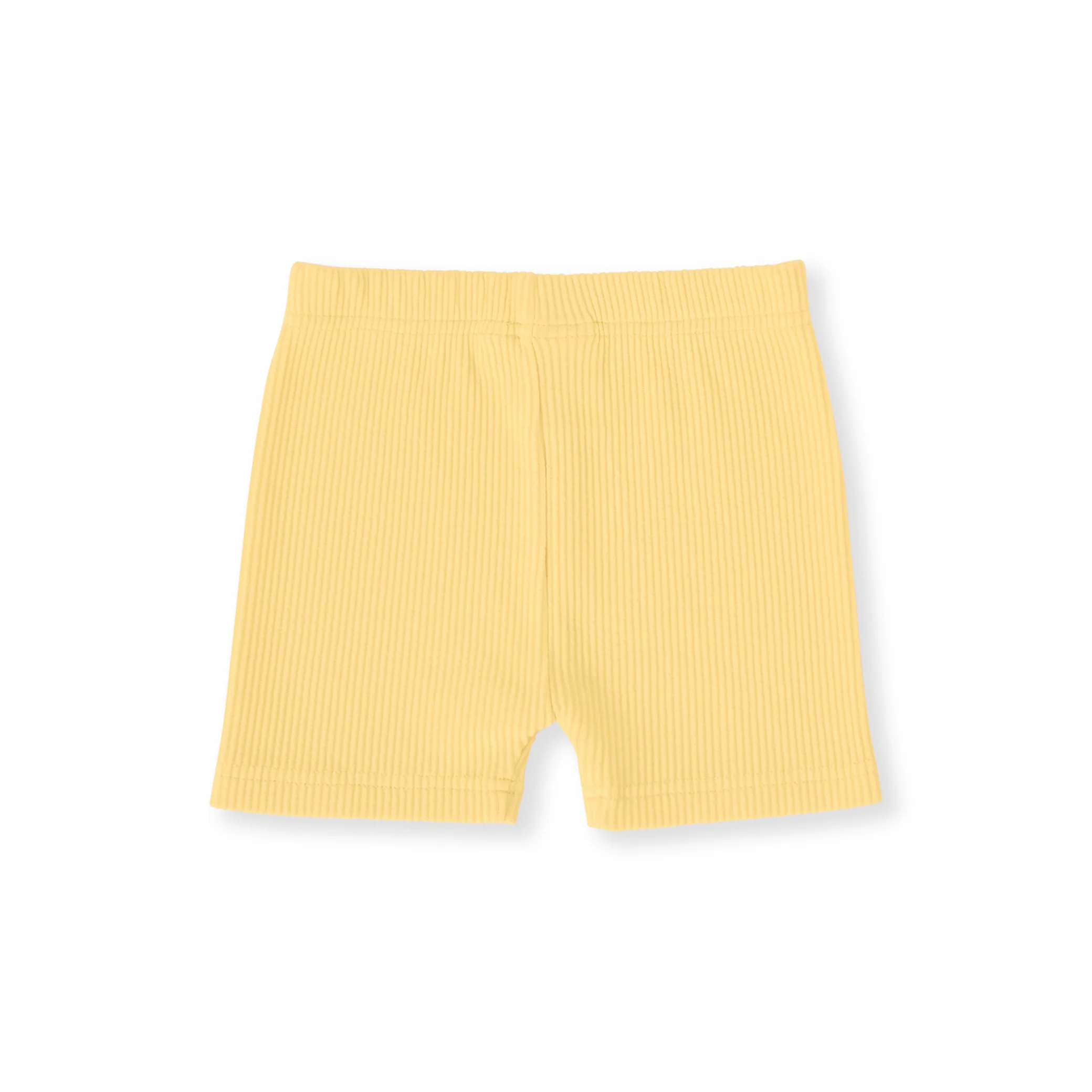 Goldie + Ace Lara Rib Shorties - Lemon - Image 3
