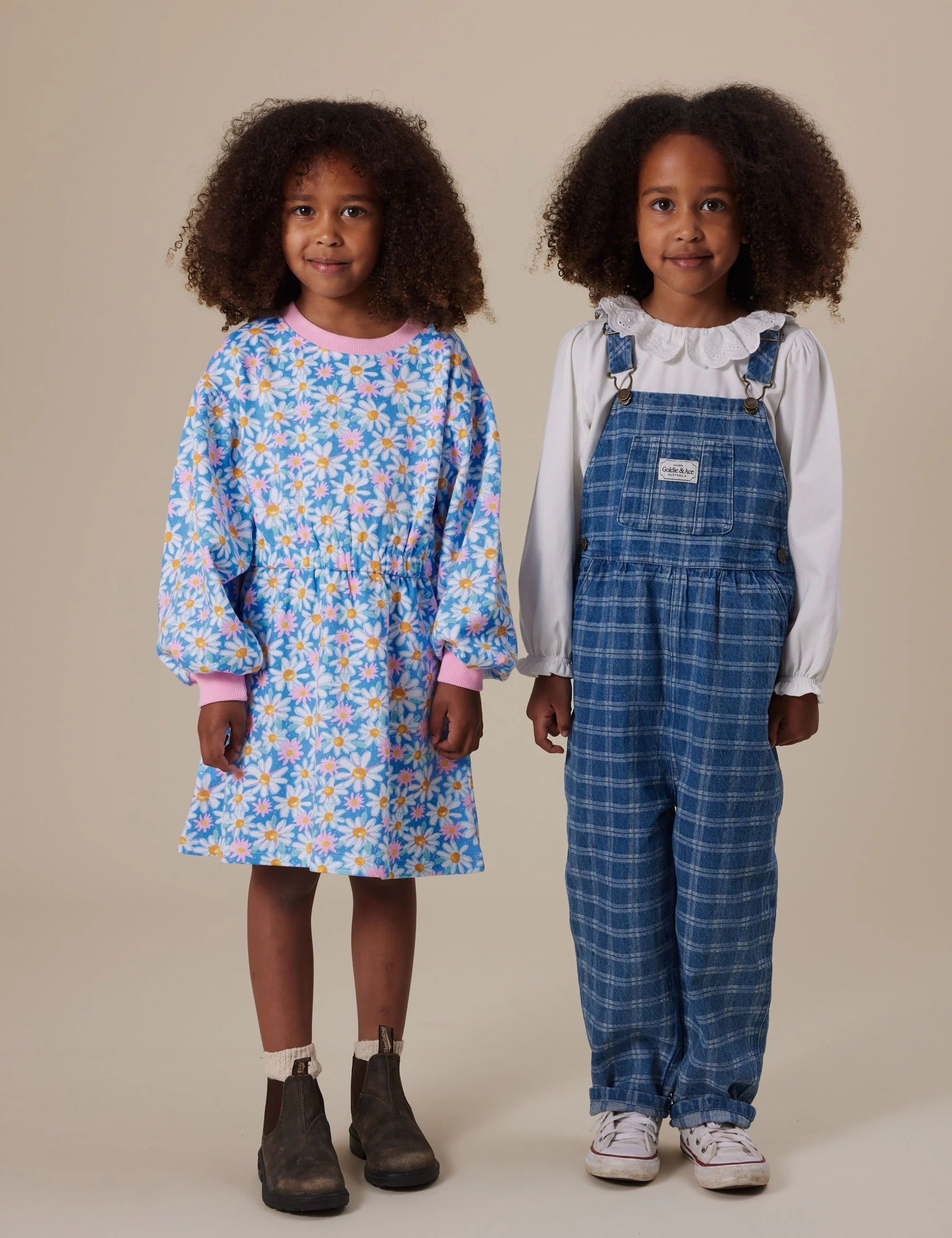 Goldie + Ace Leah Long Sleeve Dress Seaside Daisy - Image 3