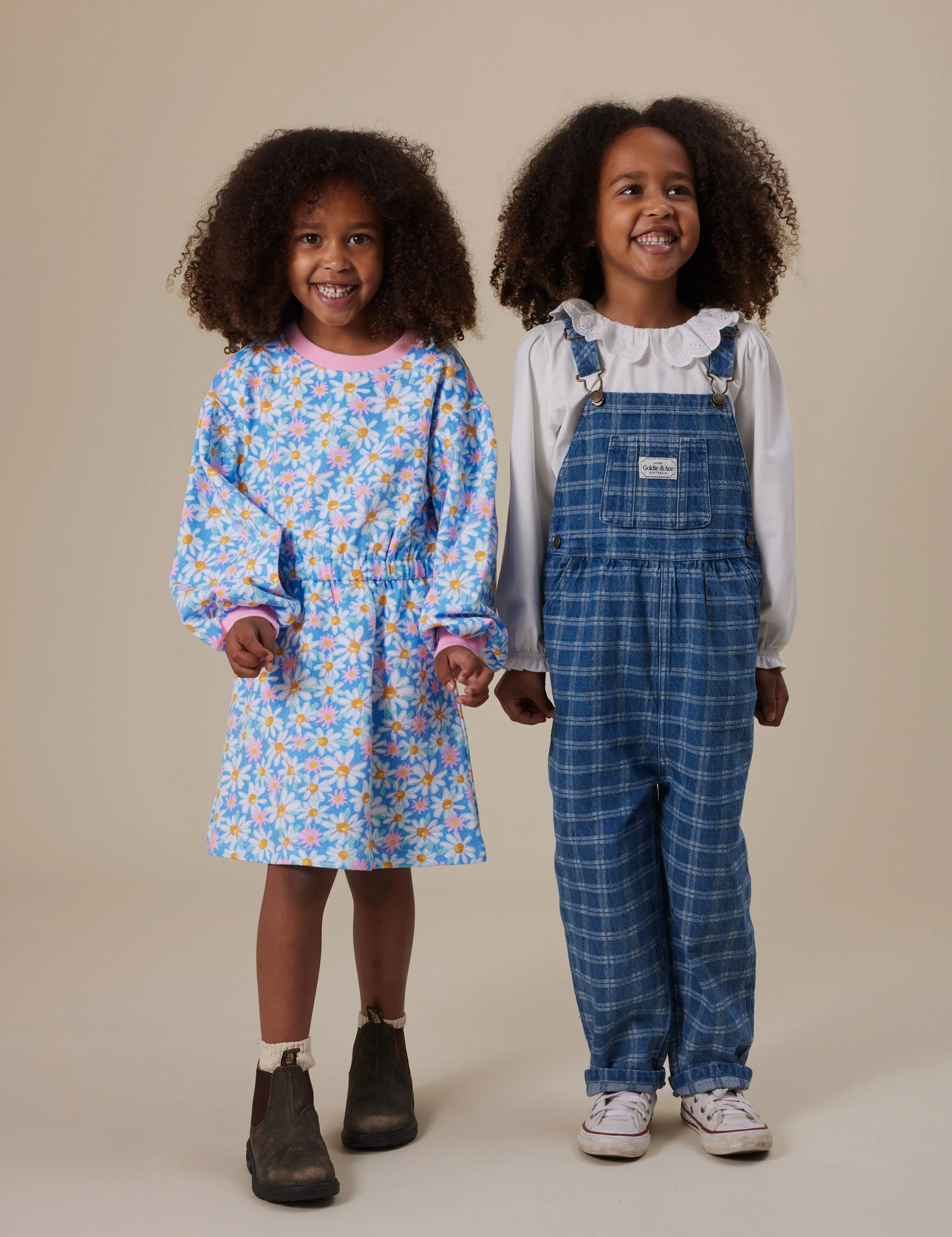 Goldie + Ace Leah Long Sleeve Dress Seaside Daisy - Image 4