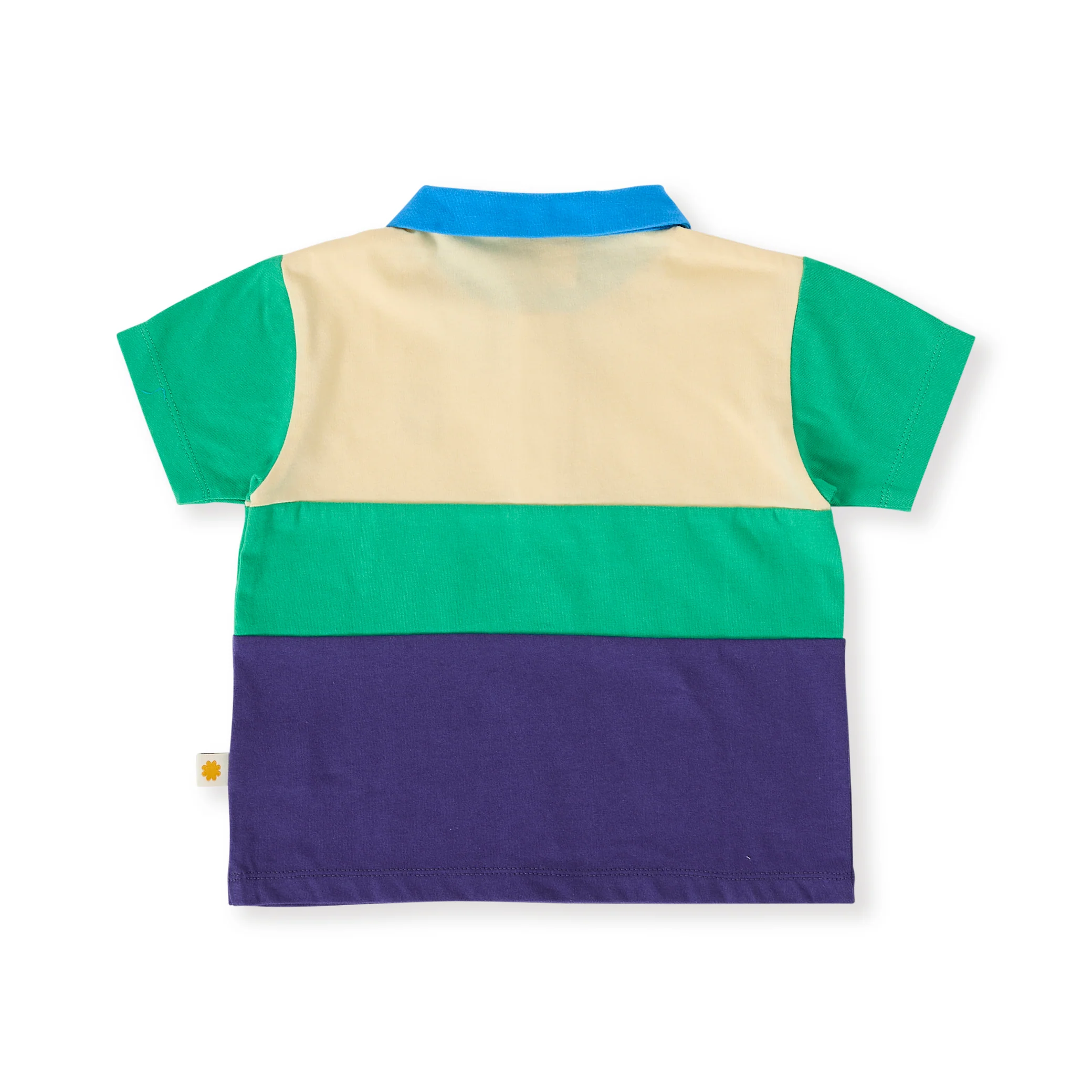 Goldie + Ace Lewis Colour Block Polo Shirt - Forest/Navy - Image 4