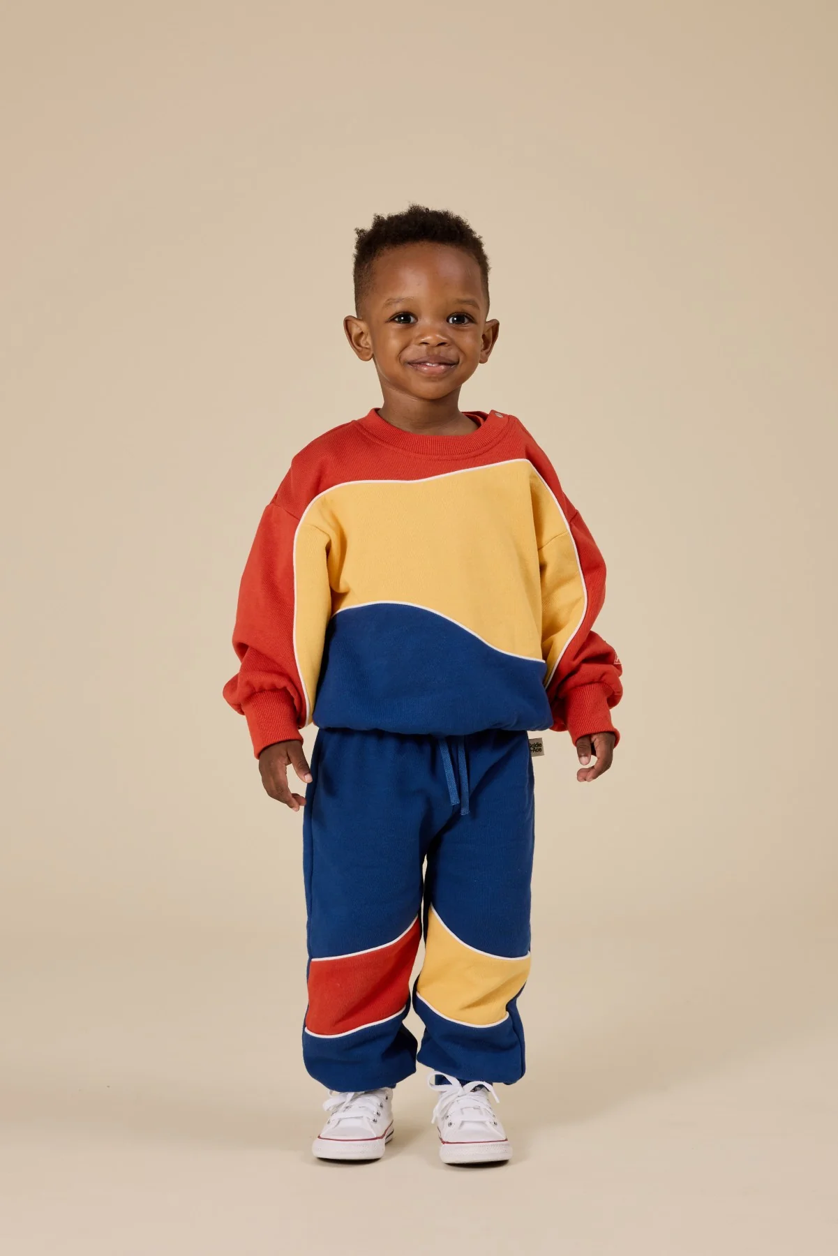 Goldie + Ace Nash Piped Panel Sweatshirt - Outback - Image 2
