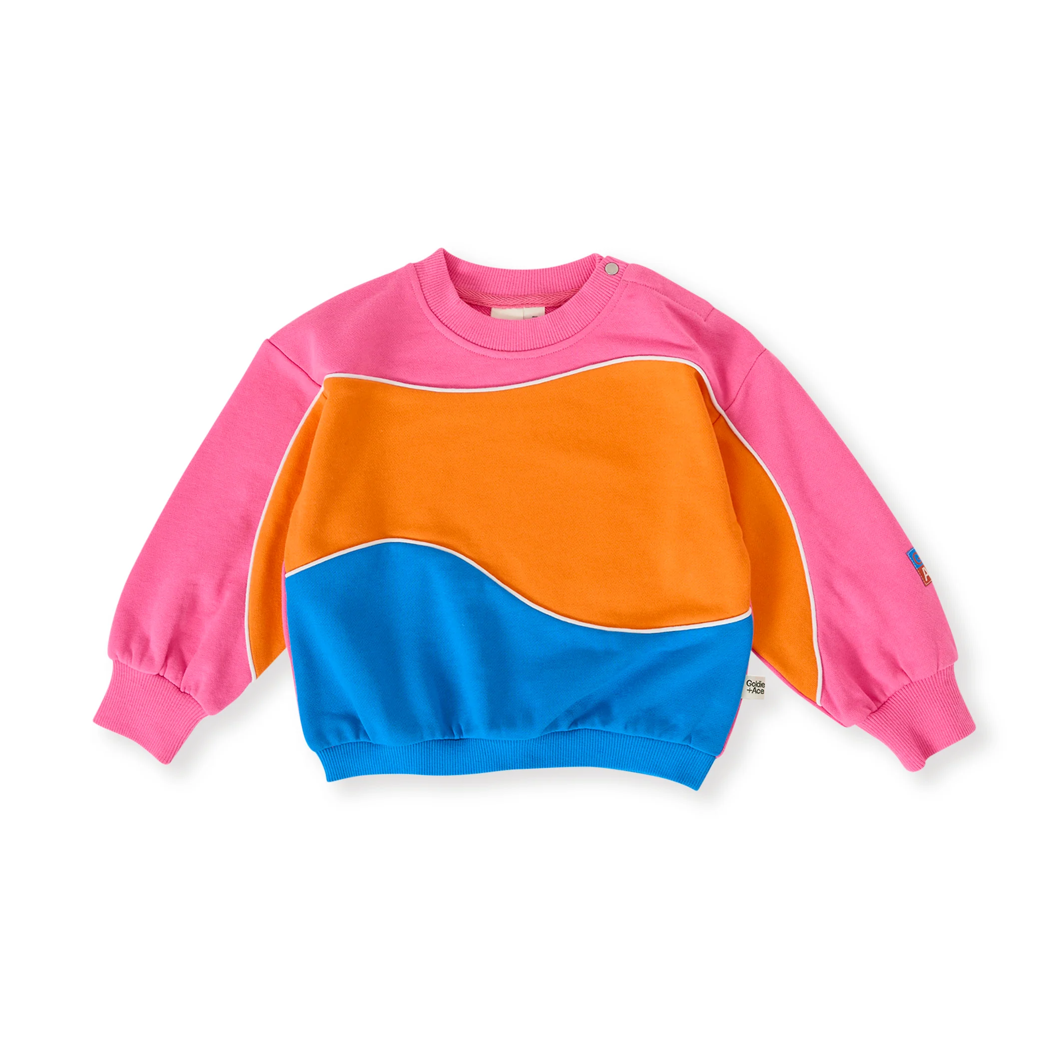 Goldie + Ace Nash Piped Panel Sweatshirt - Sunrise