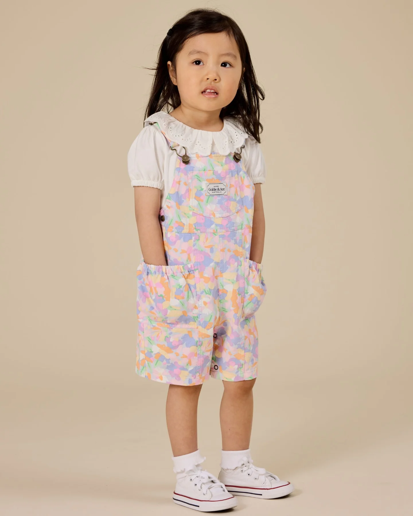 Pastel Bouquet James Pocket Overalls - Lilac Multi - Image 4