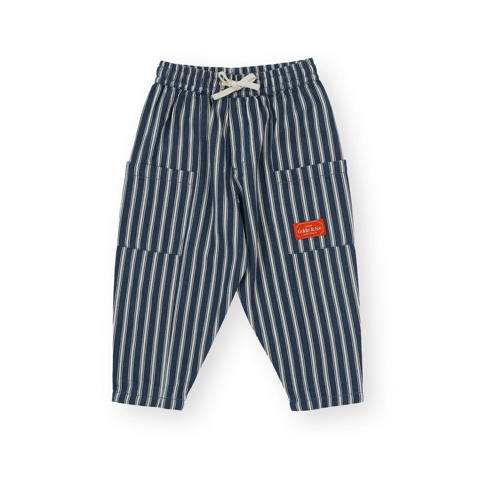 Railroad Stripe Kit Pocket Pant Indigo
