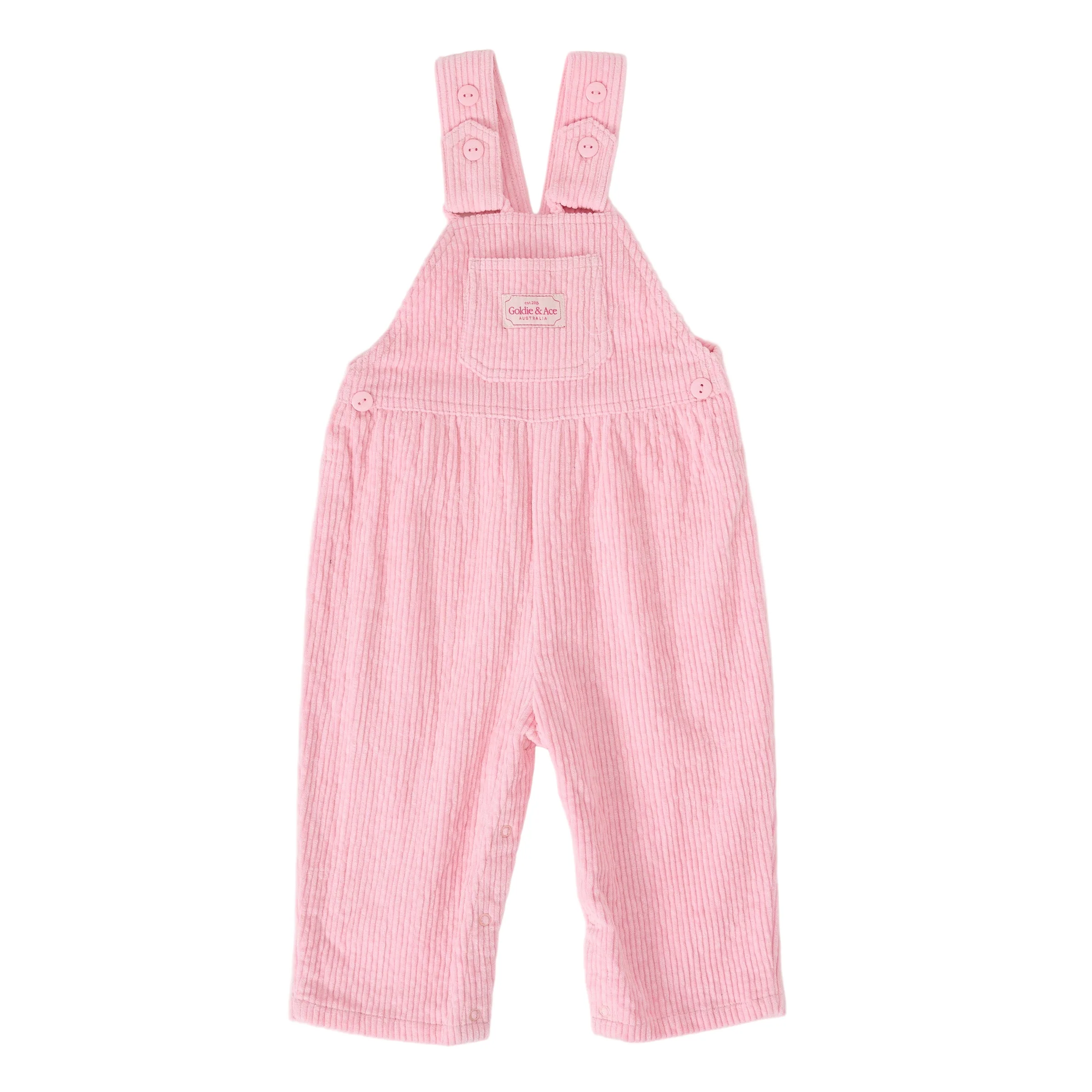 Sammy Corduroy Overalls - Sweet Pea