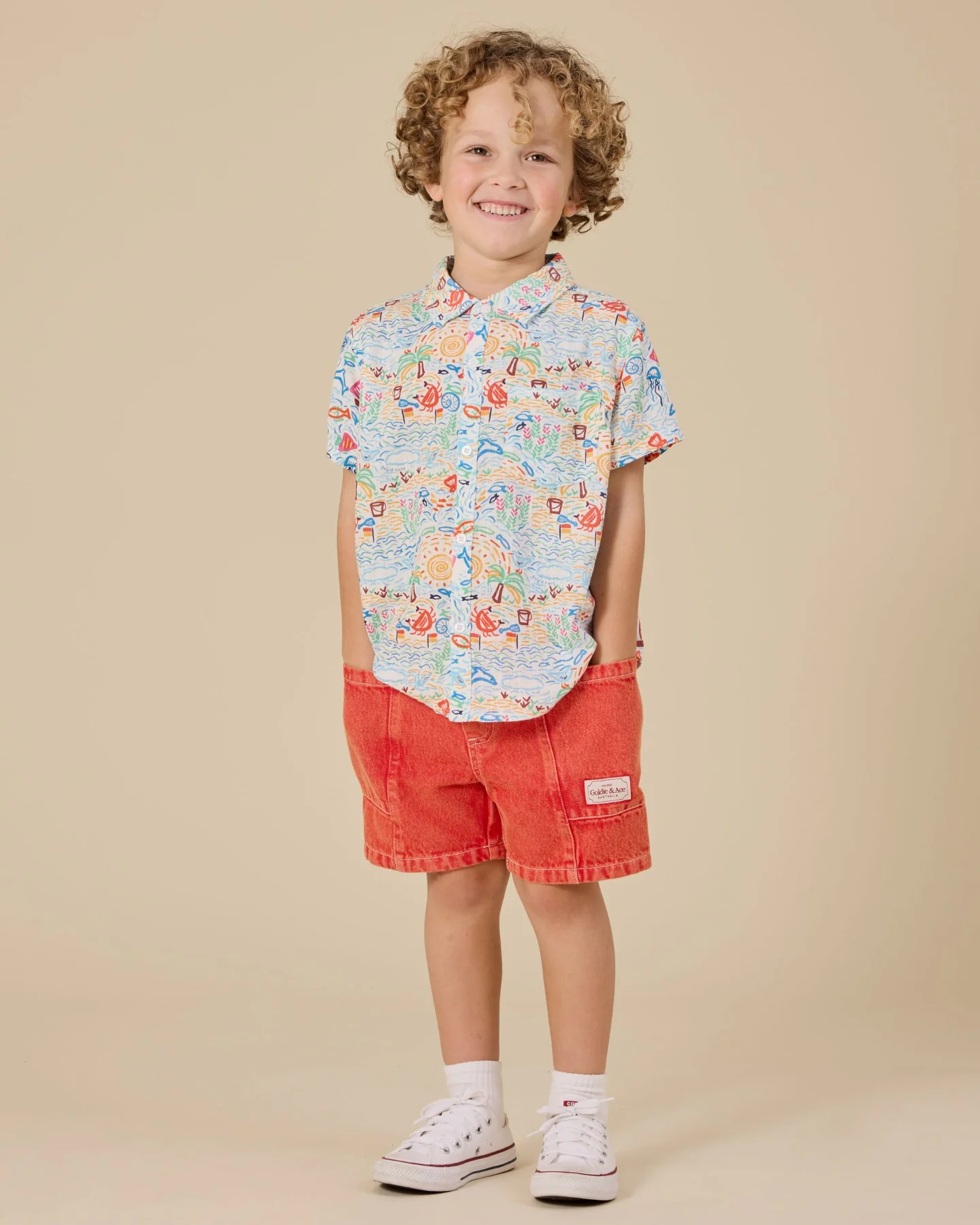 Goldie + Ace Summer Bay Holiday Shirt - Multi - Image 3