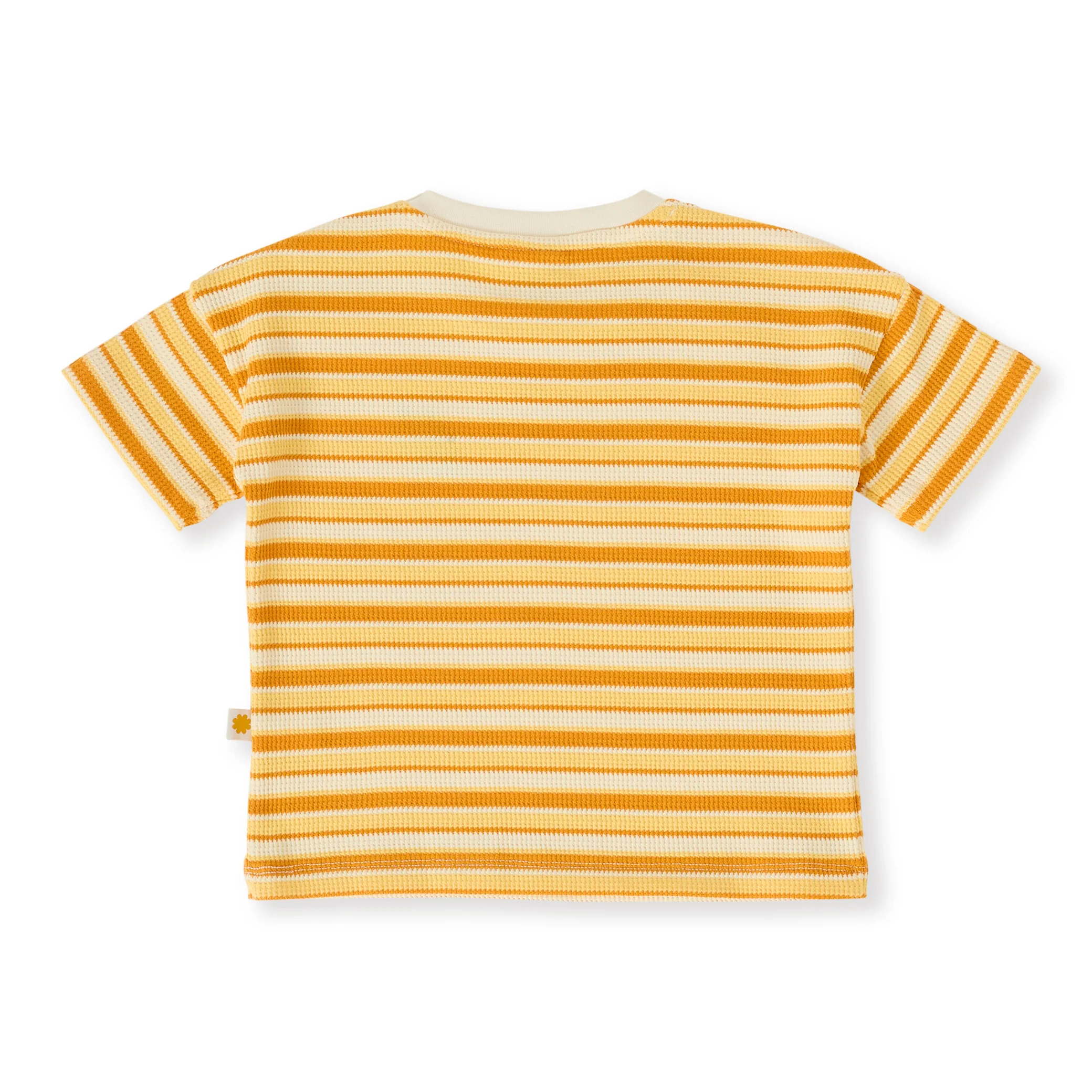 Goldie + Ace Sunshine Stripe T-Shirt - Lemon/Golden - Image 3