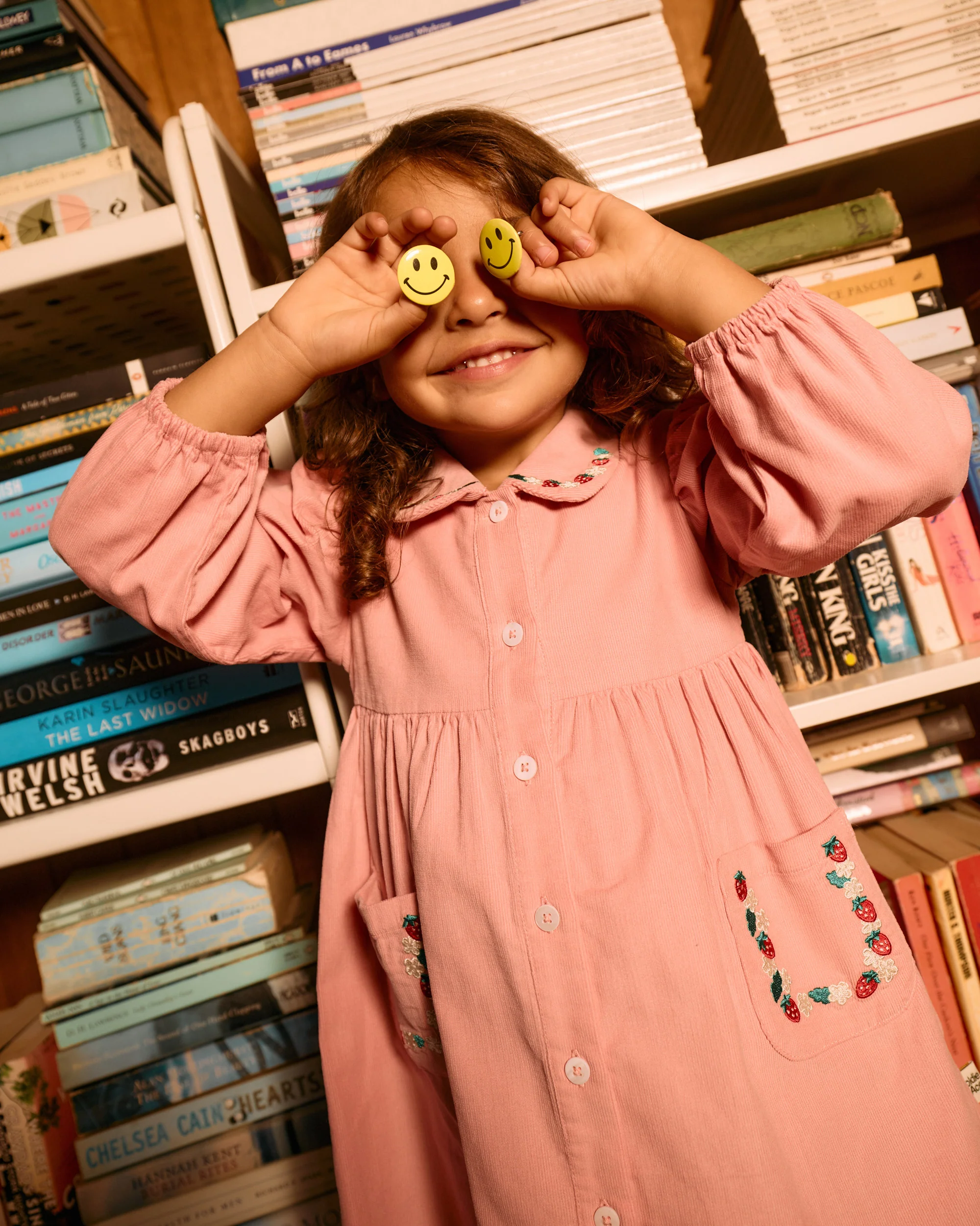 Wild Strawberry Corduroy Collar Dress - Image 2