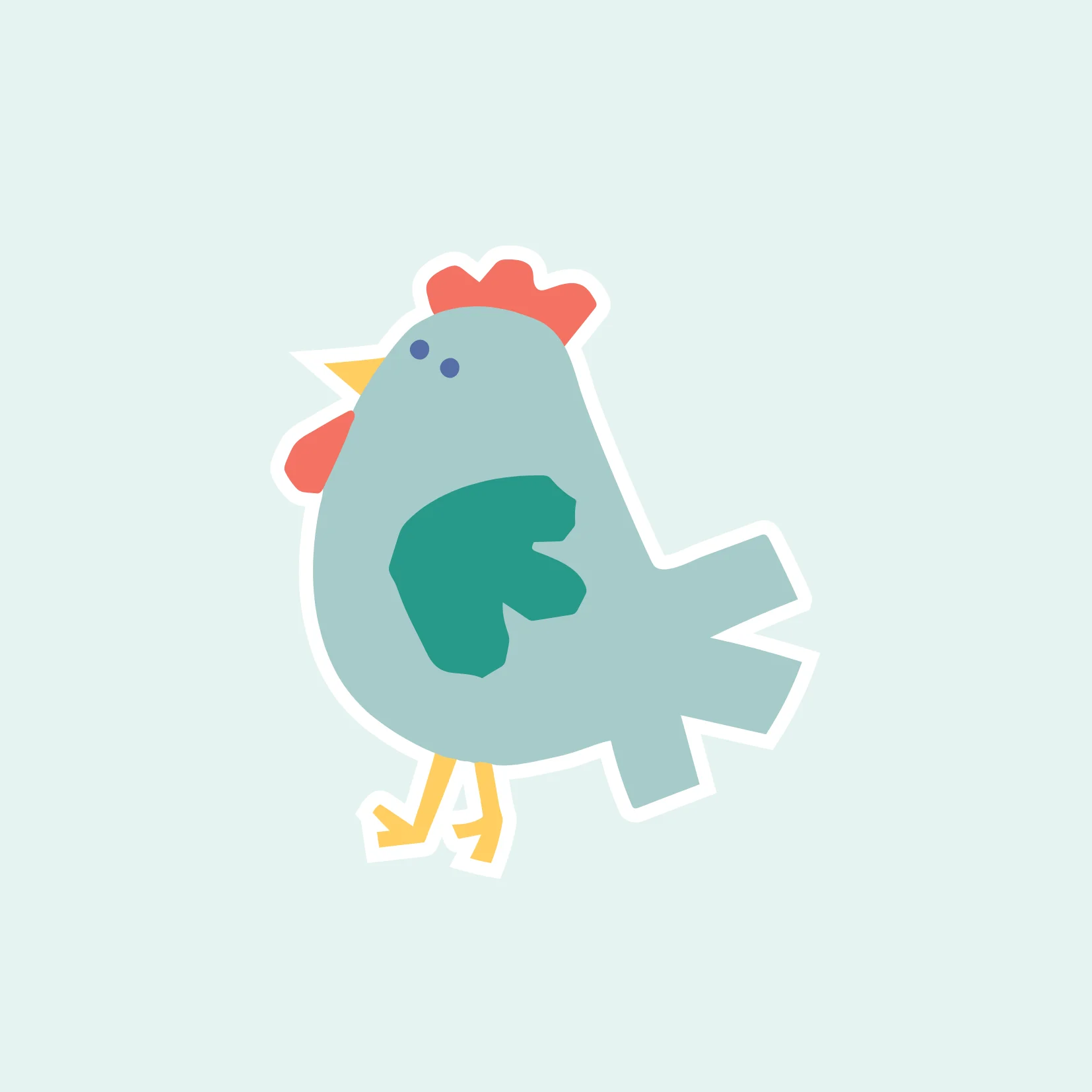 Greeting Card - Chicken