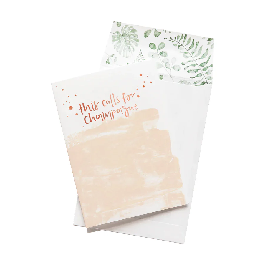 Greeting Card - This Calls For Champagne