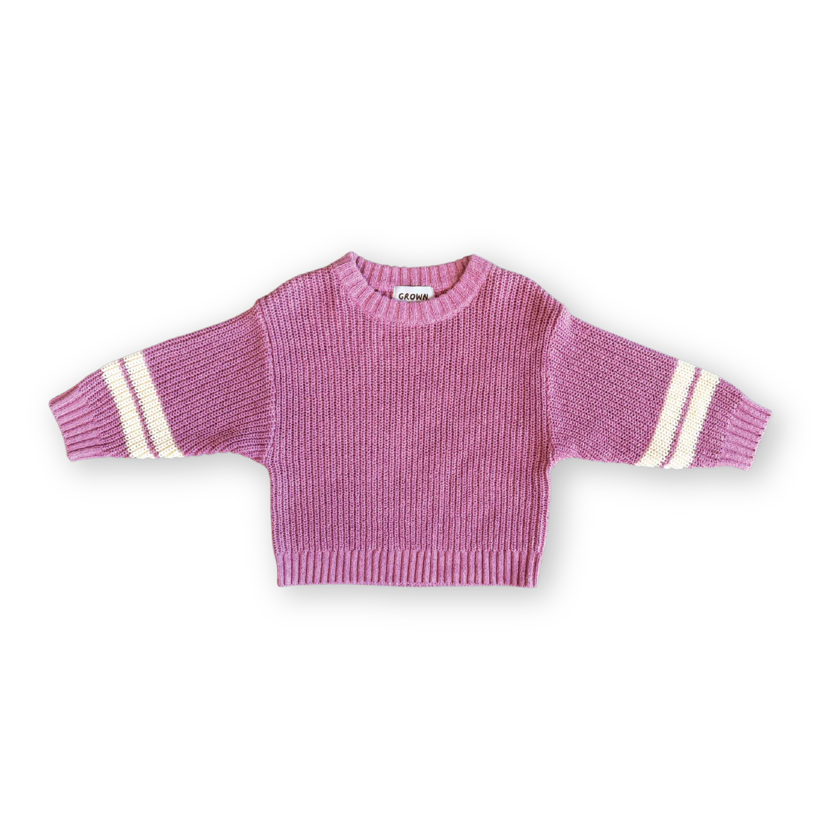 Chunky Rib Pull Over - Raspberry