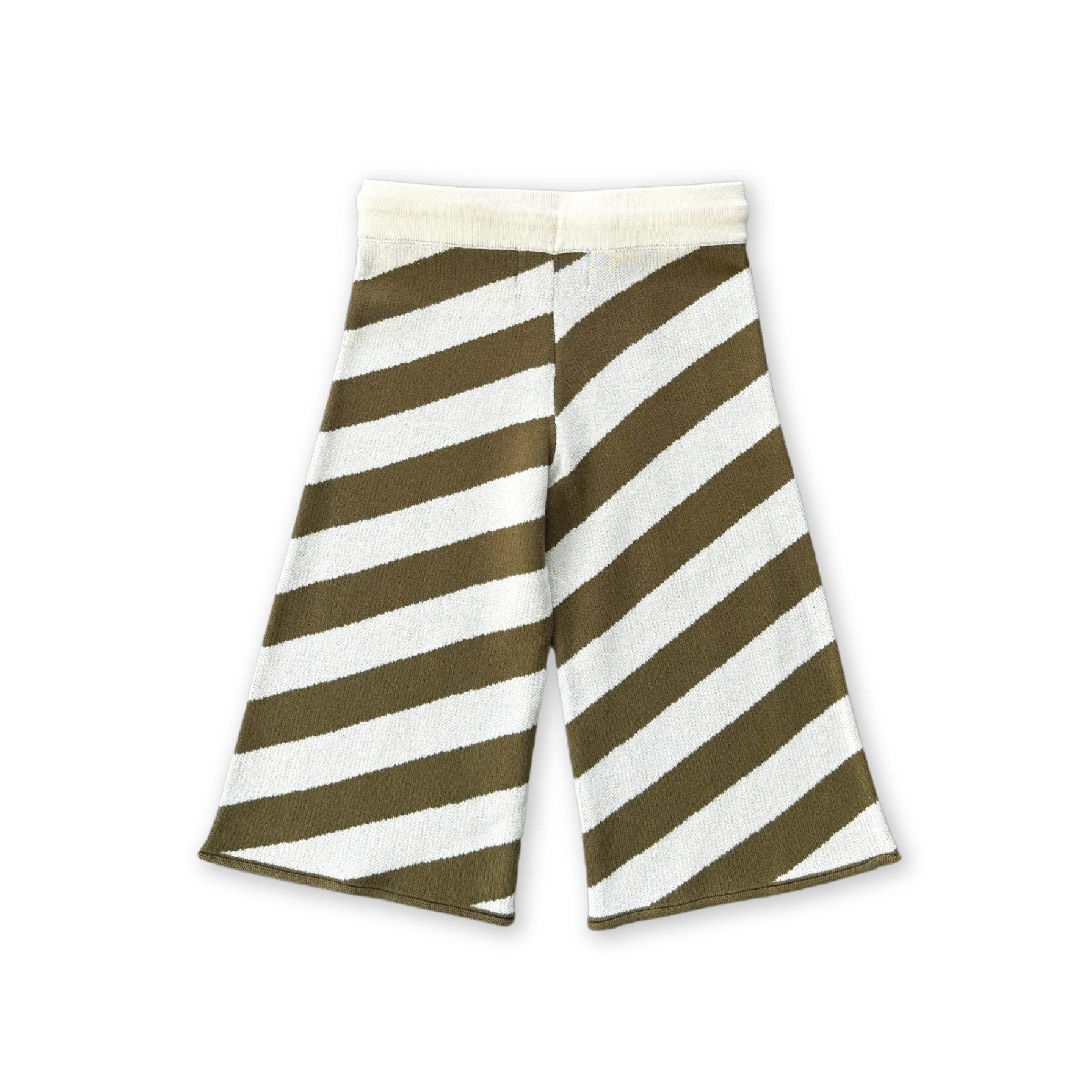 Diagonal Stripe Knit Flares - Coffee - Image 6