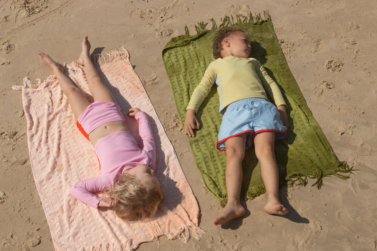 Flow Terry Beach Towel - Leaf - Image 3