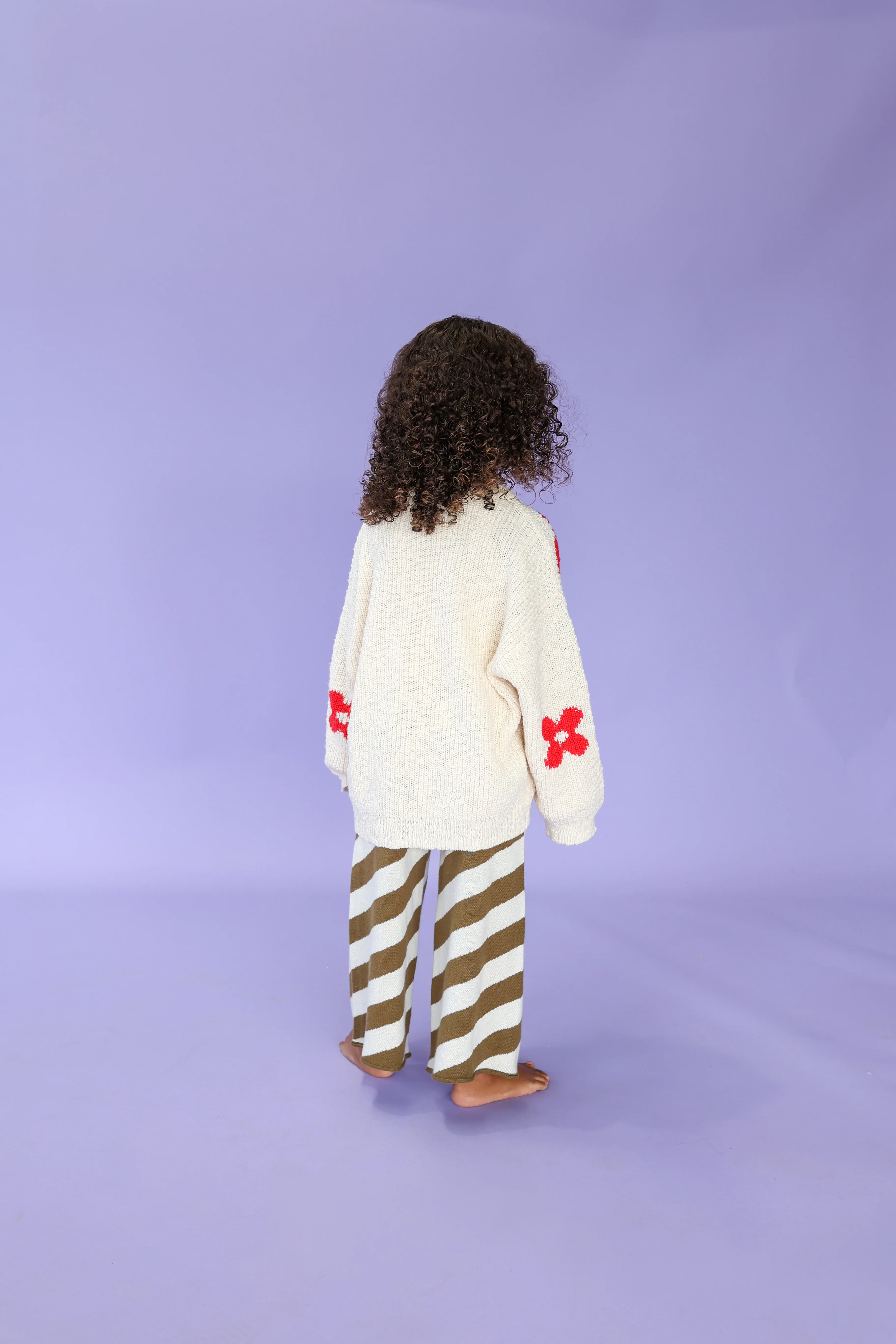 Knitted Posy Pull Over - Milk - Image 6