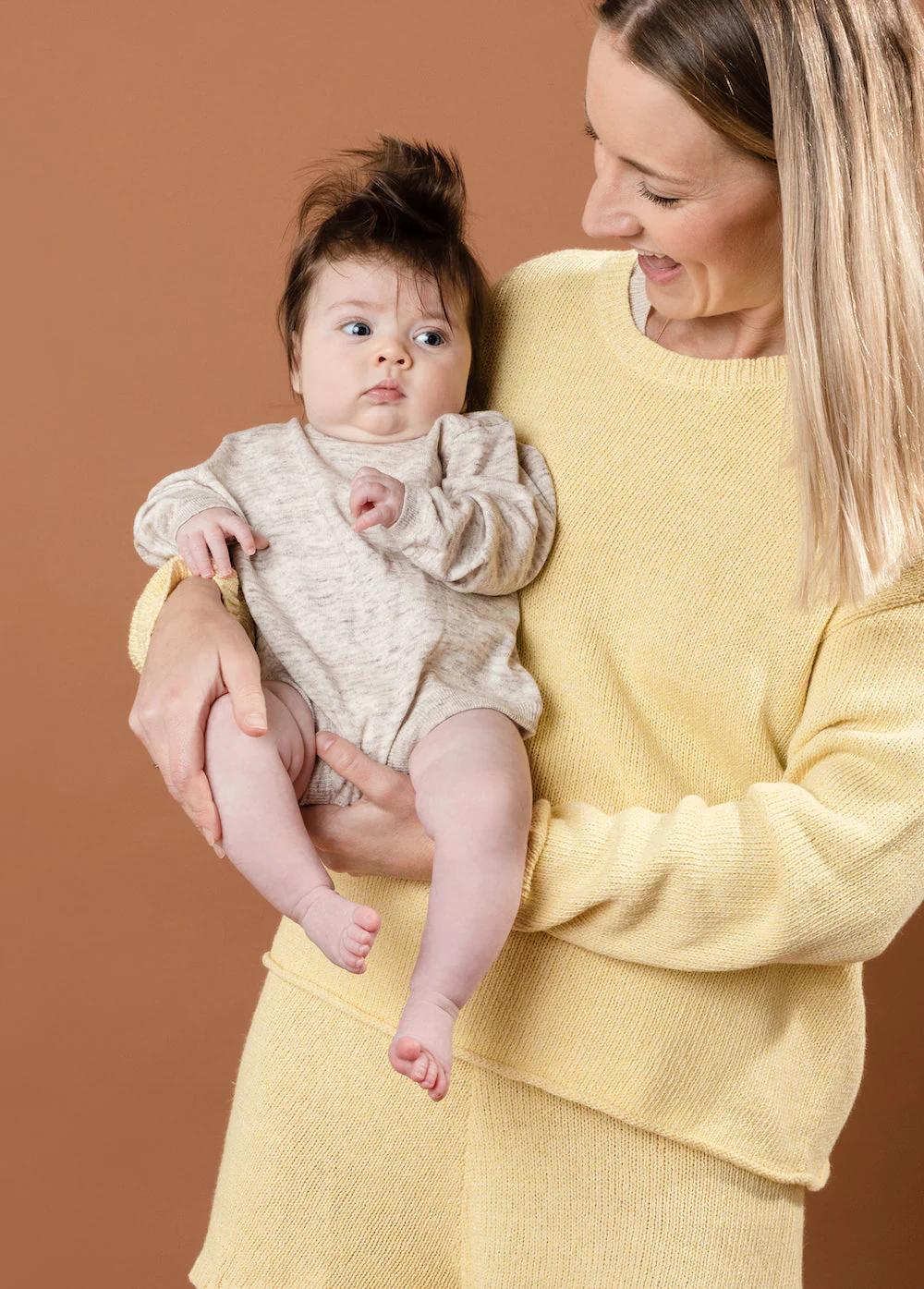 Grown Ladies Beach Pull Over - Lemon - Image 3