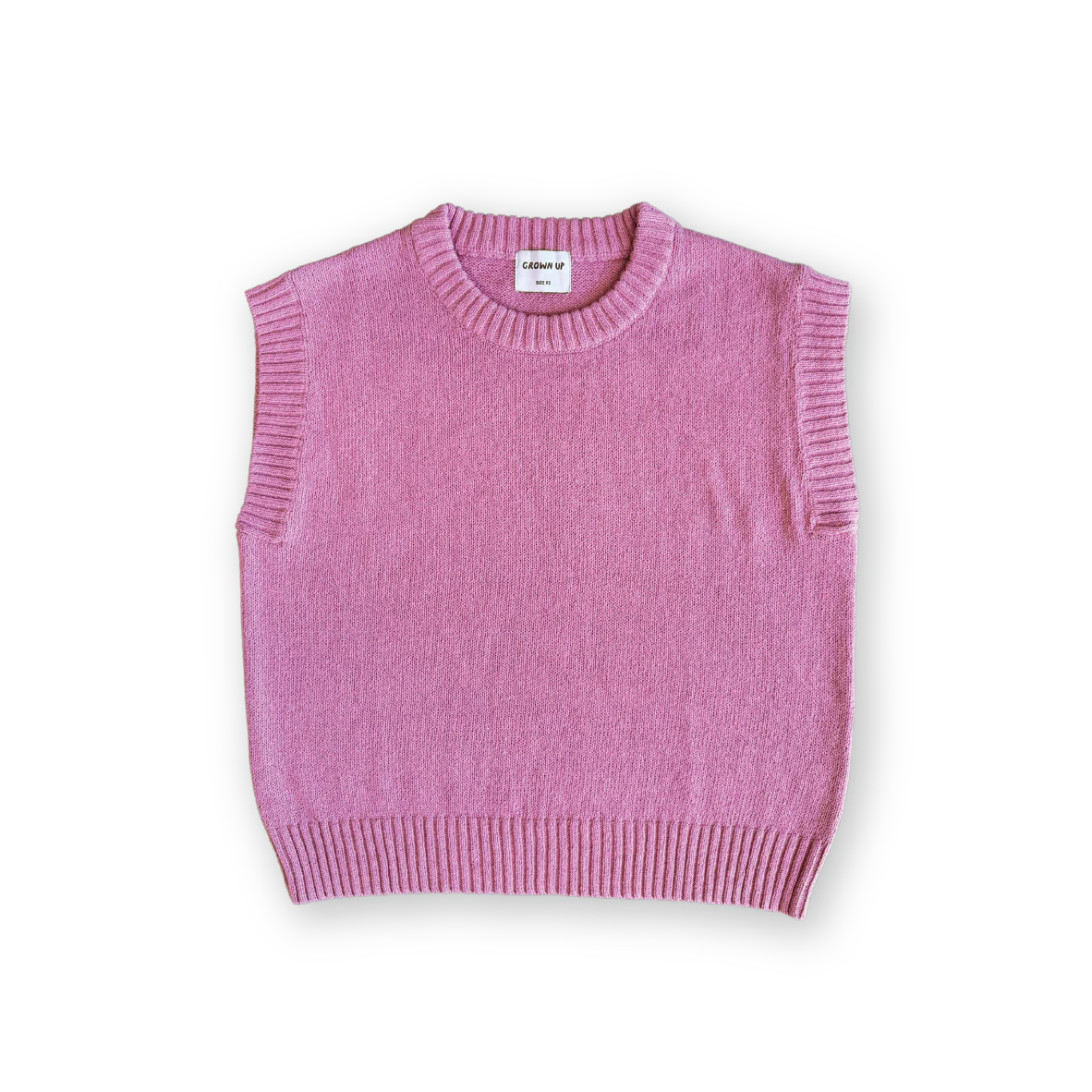 Ladies Jersey Knit Vest - Raspberry