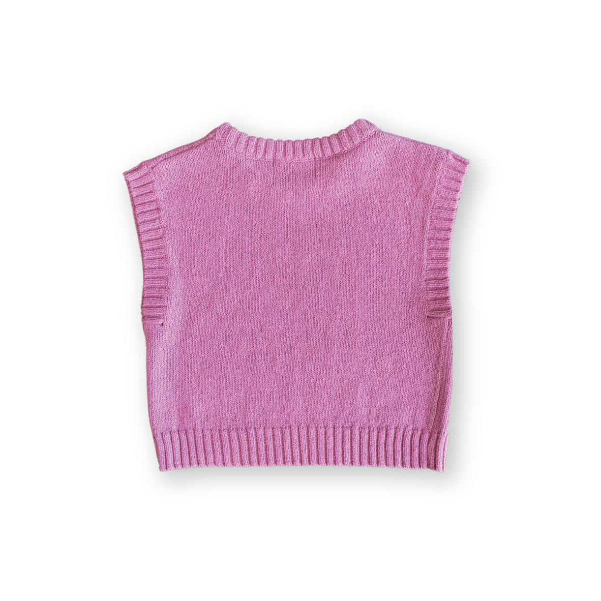 Ladies Jersey Knit Vest - Raspberry - Image 3