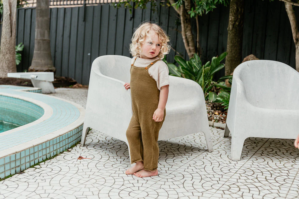 Grown Linen Overalls - Mocha - Image 2