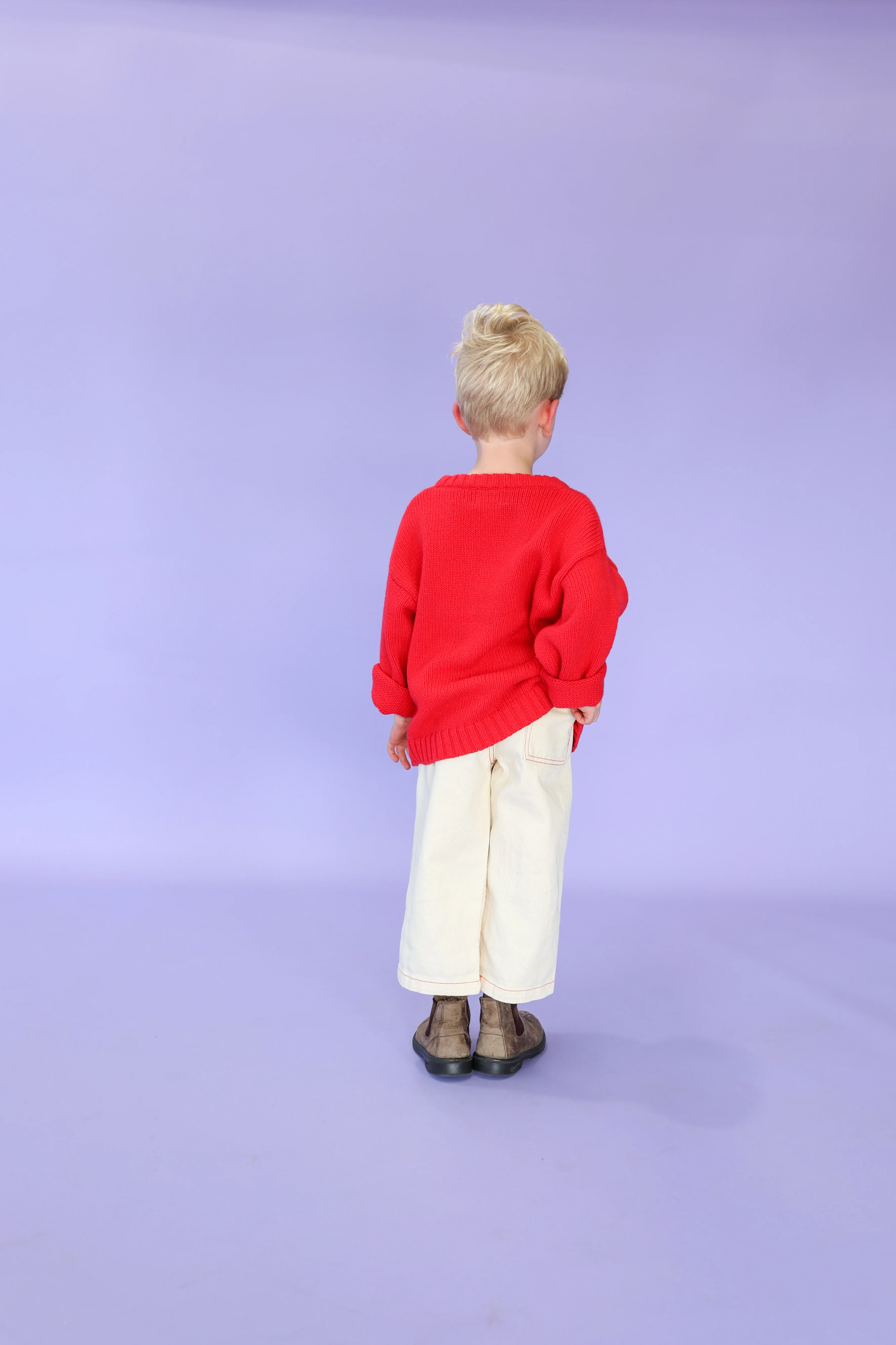 Merino Blend Everyday Pull Over - Flame - Image 6