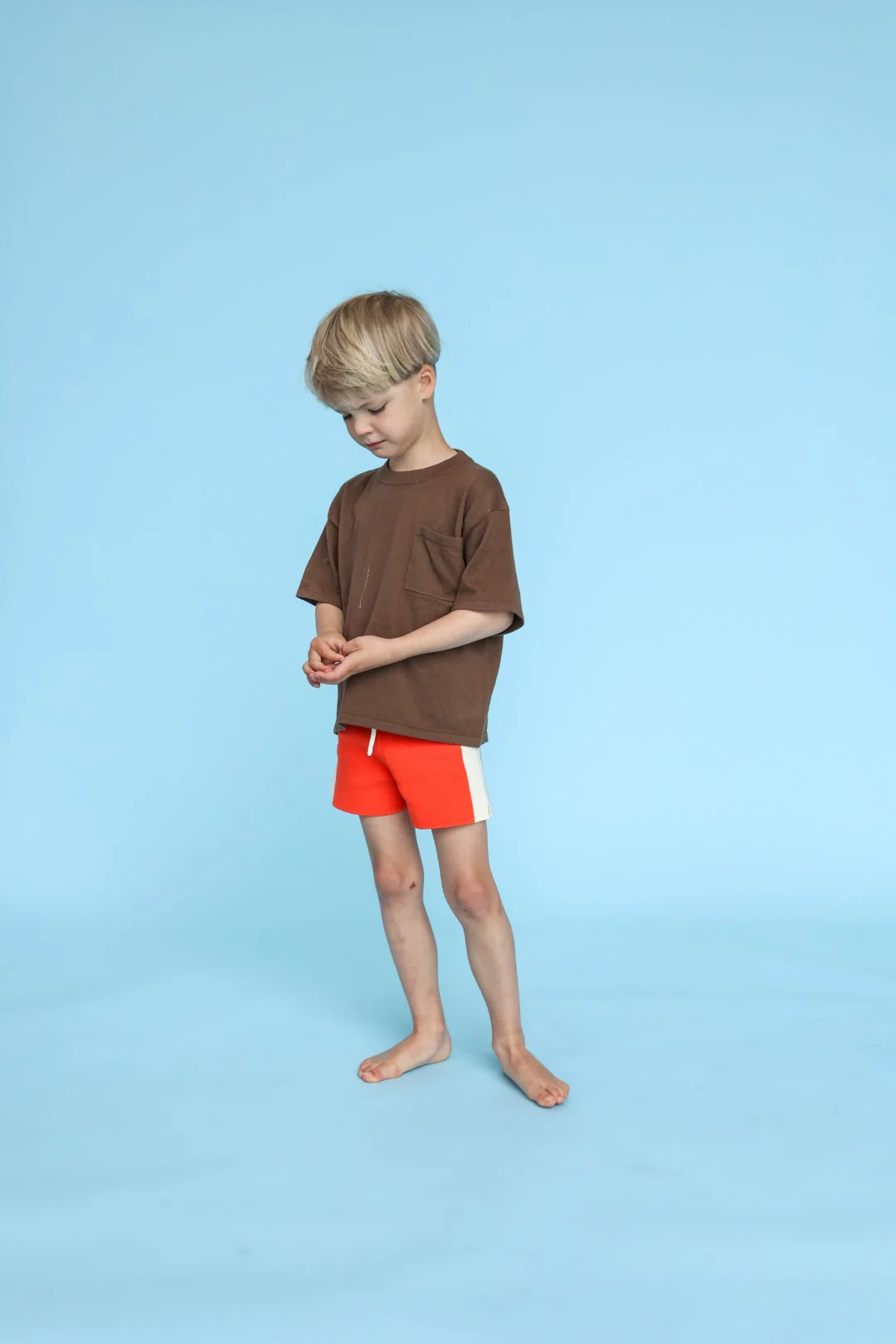 Grown Milano Knitted Shorts - Rosso - Image 3