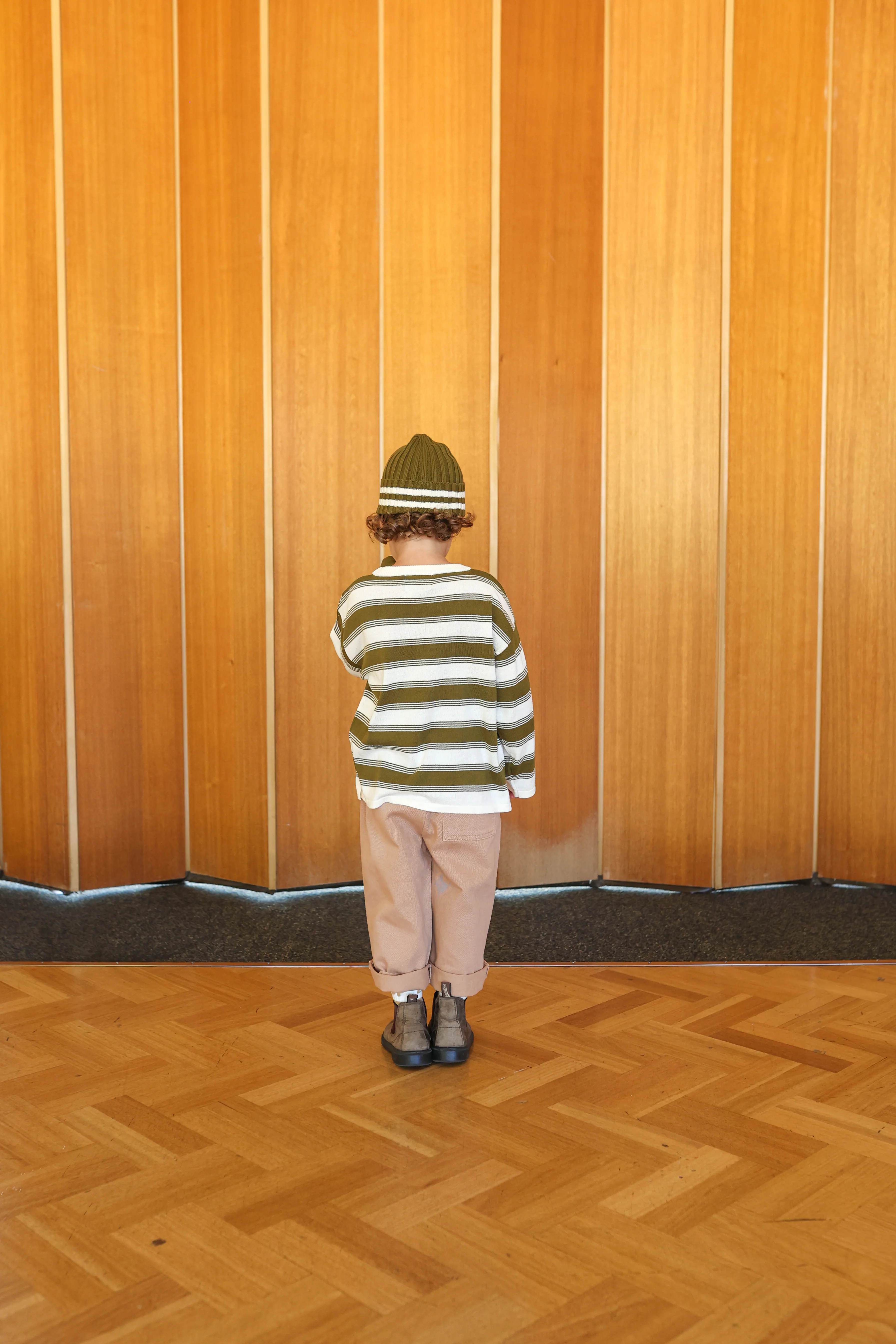 Organic 7-Stripe Long Sleeve Tee - Herb - Image 4