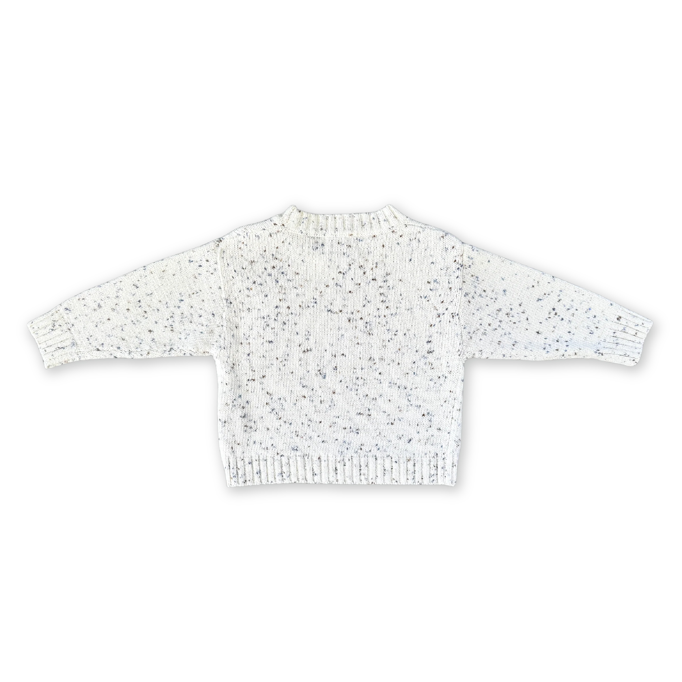 Organic Funfetti Knit Pull Over - Surf - Image 6