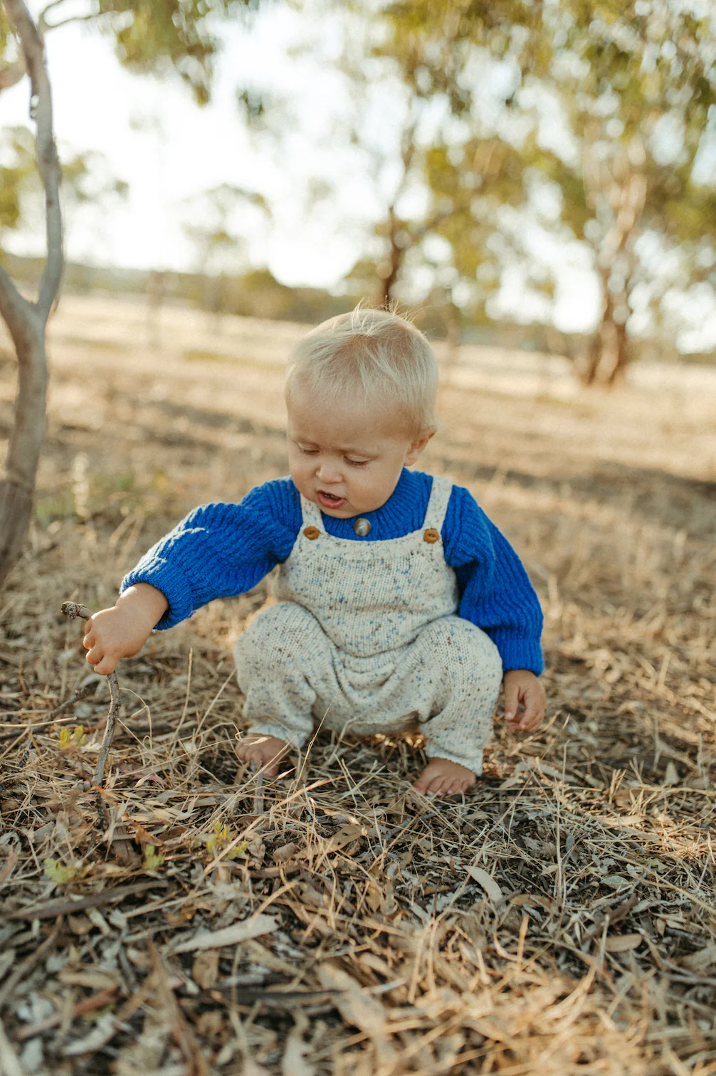 Grown Organic Funfetti Overalls - Sea - Image 3
