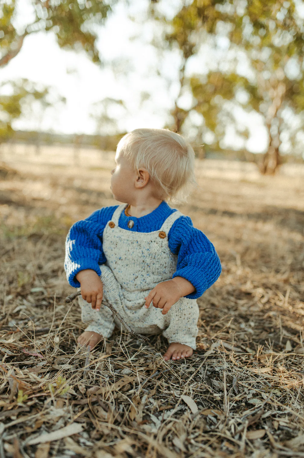Grown Organic Funfetti Overalls - Sea - Image 4