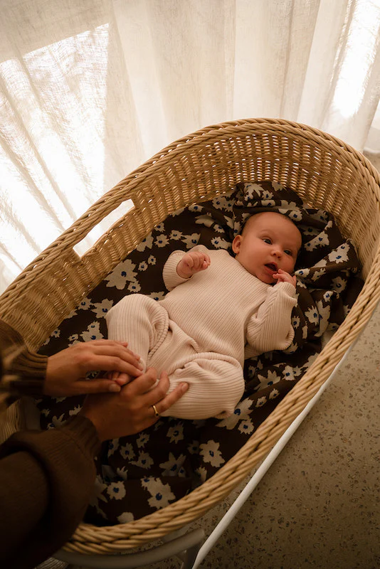 Grown Organic Knit Baby Blanket - Petal - Image 2