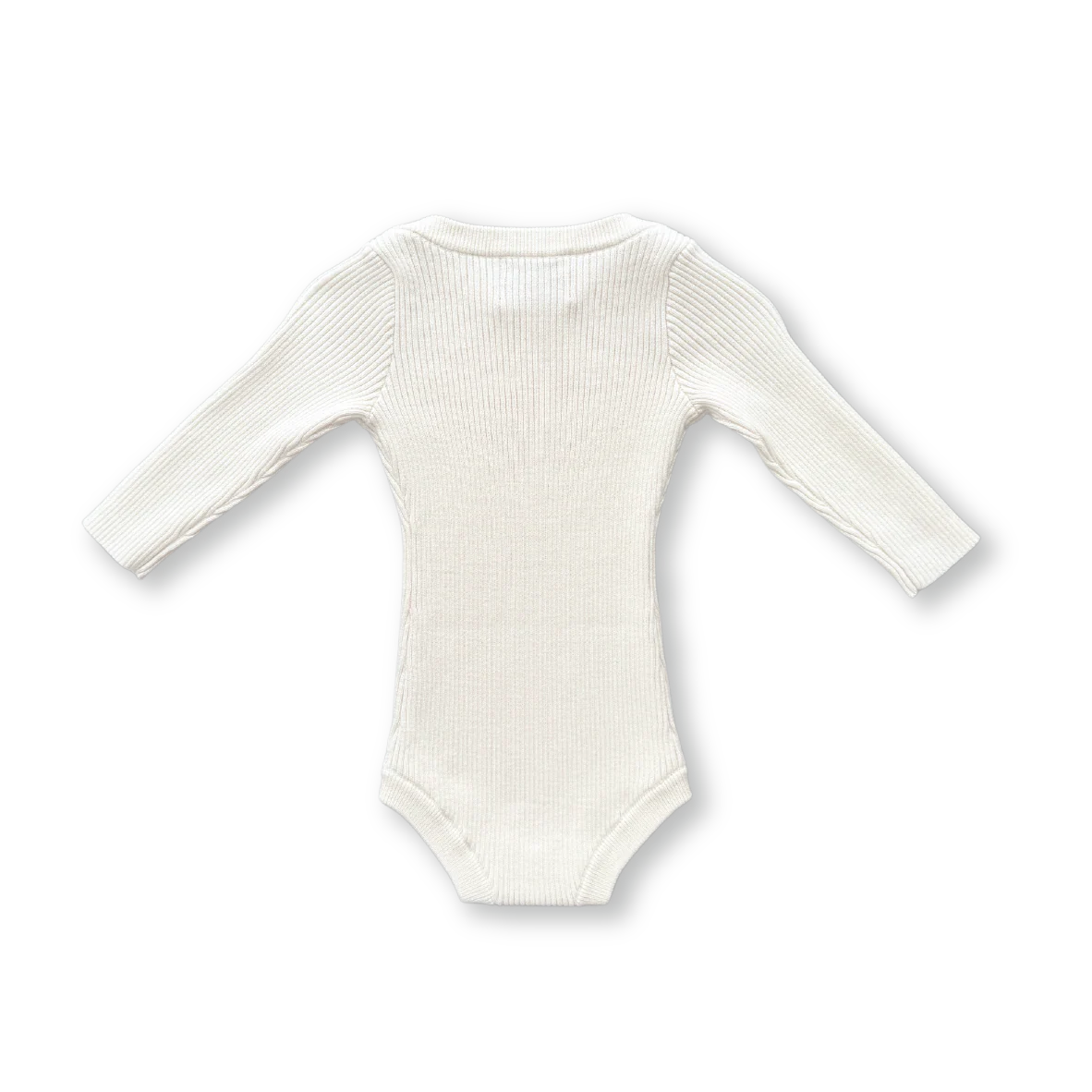 Organic Ribbed Bodysuit - Raw - Image 2