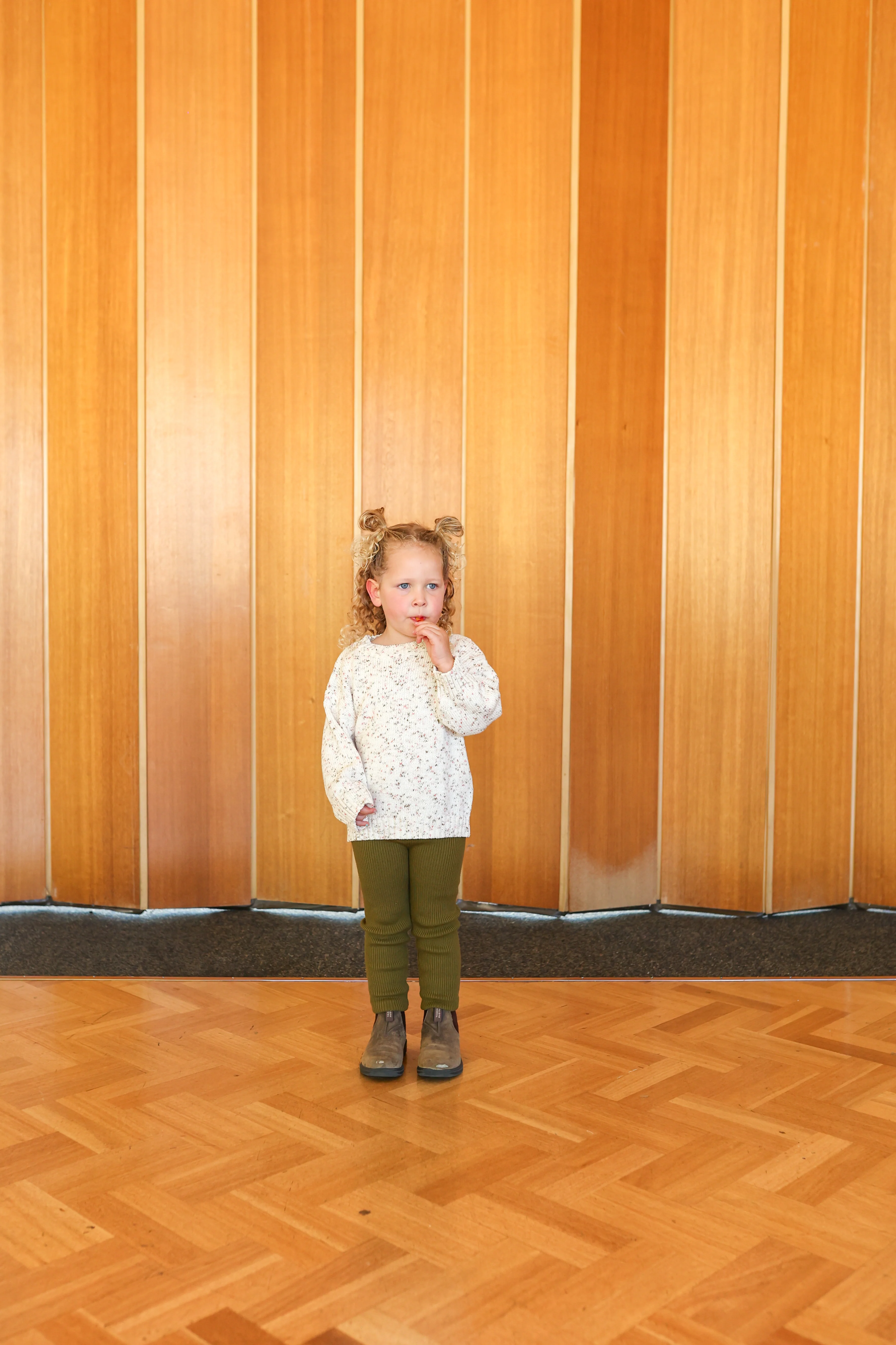 Organic Ribbed Essential Leggings - Herb - Image 2