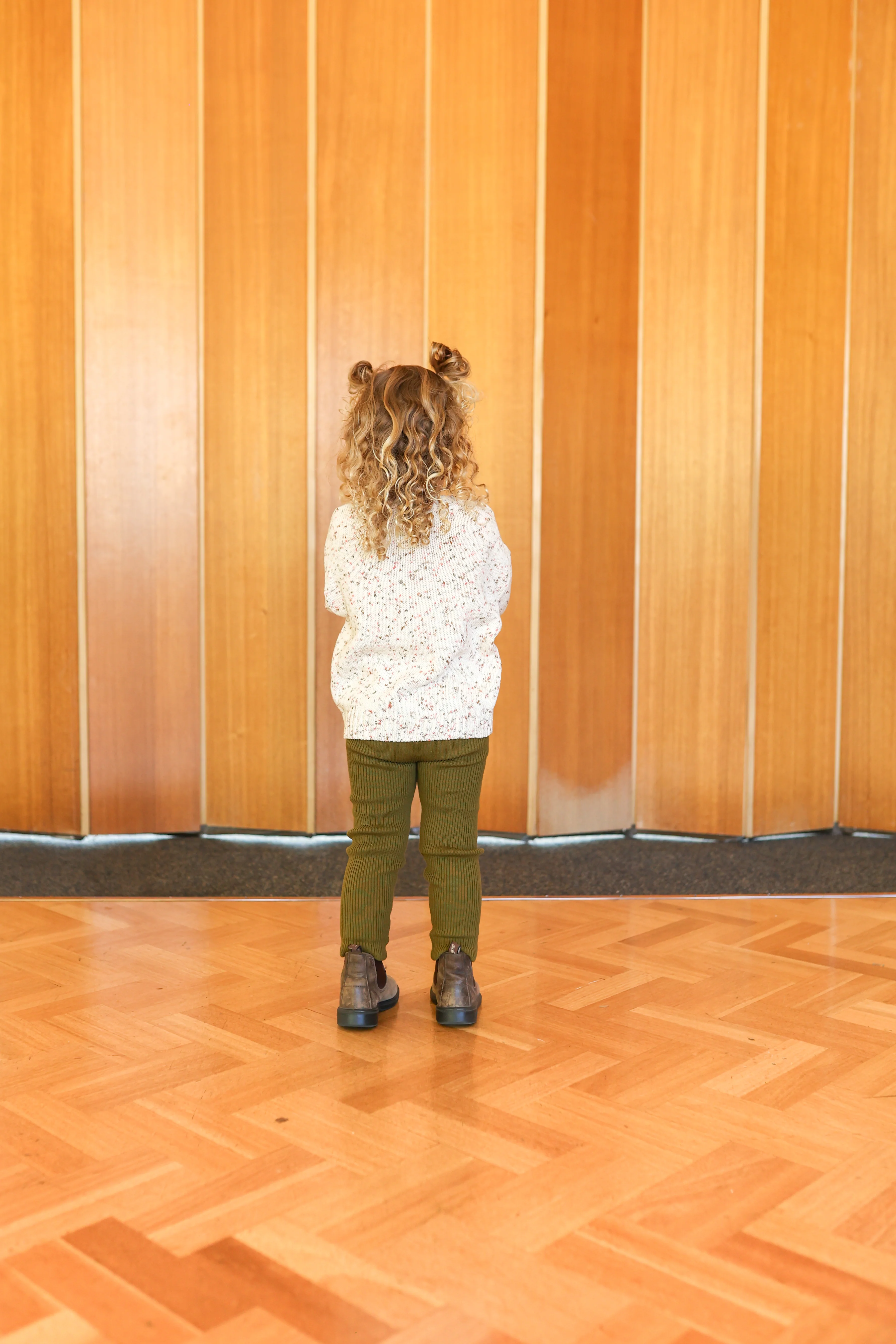 Organic Ribbed Essential Leggings - Herb - Image 3