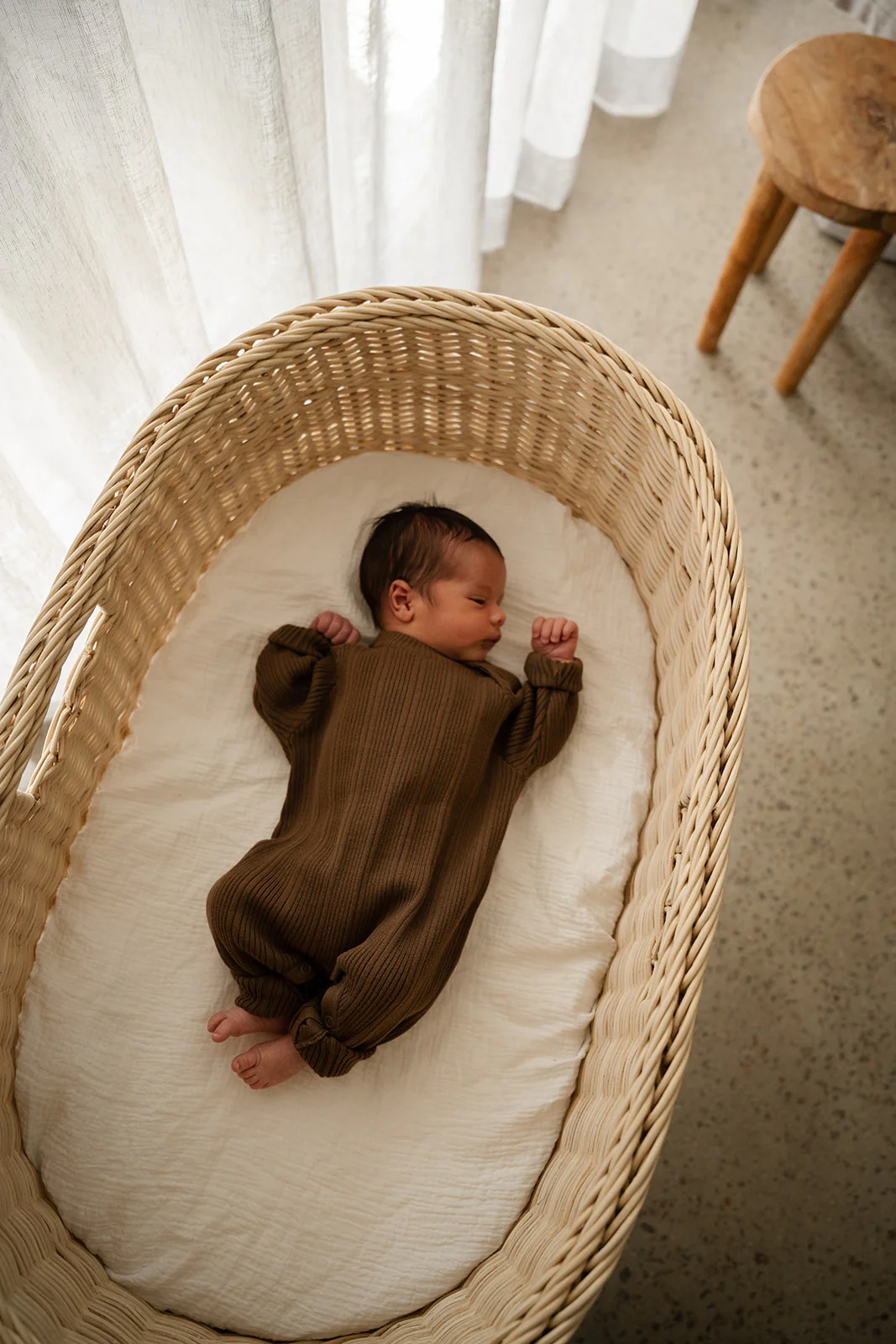Grown Organic Ribbed Jumpsuit - Espresso - Image 2