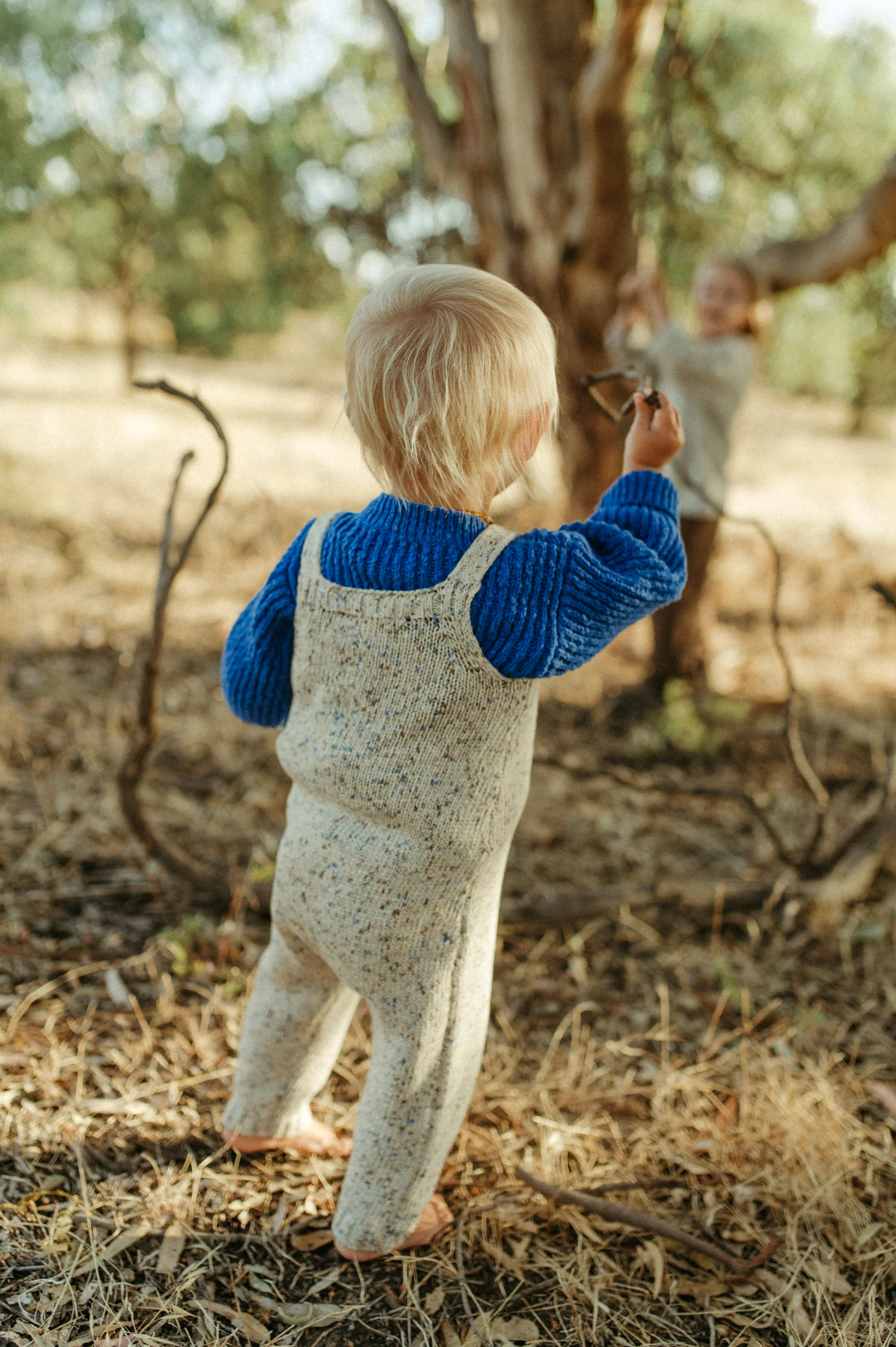 Grown Organic Textured Cardigan - Cobalt - Image 5
