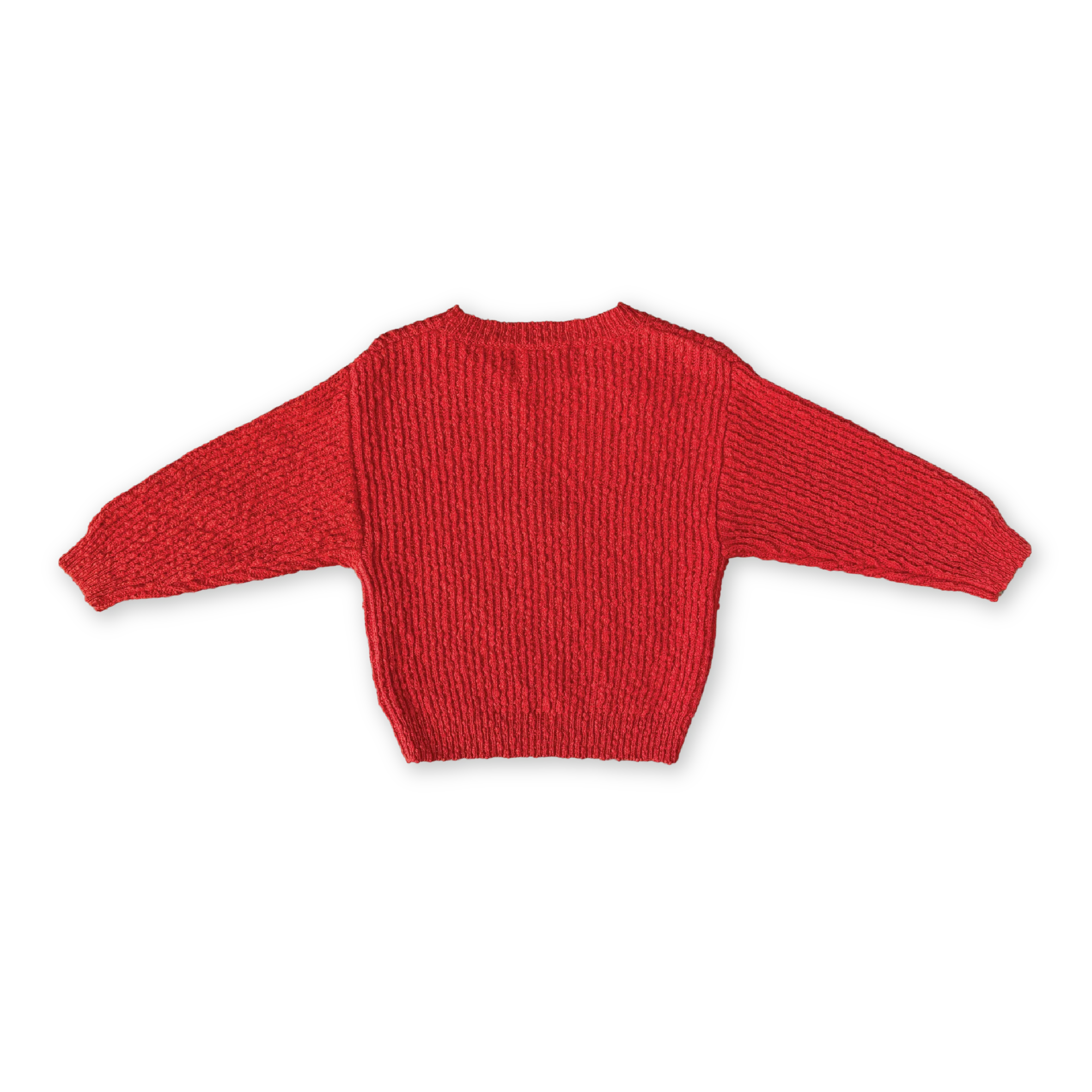 Organic Textured Boucle Knit Pull Over - Sauce - Image 7