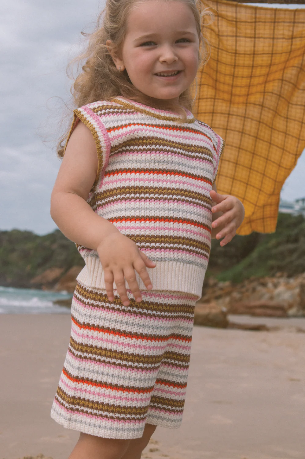 Sunshine Stripe Knit Skirt - Image 2