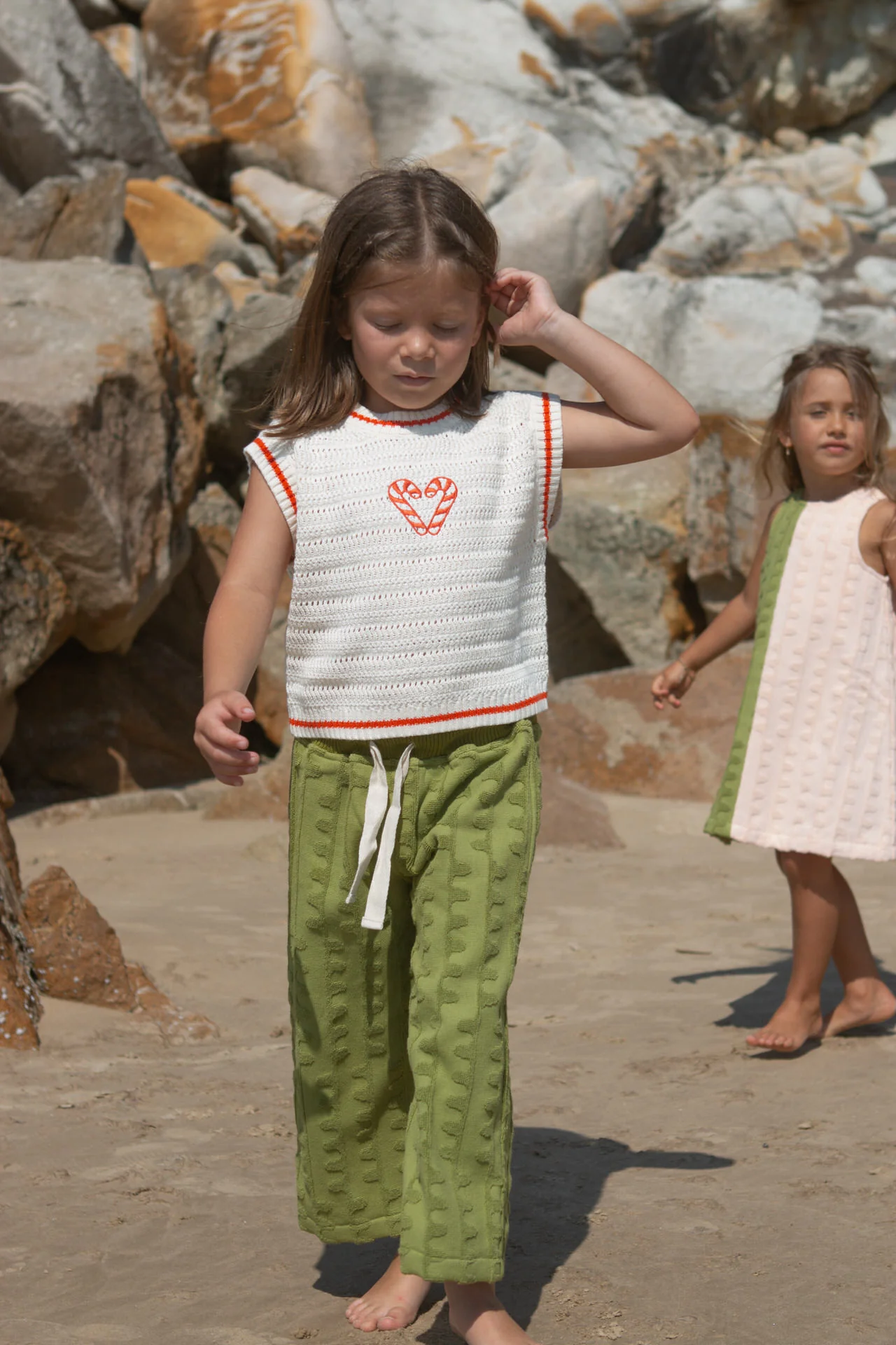 Terry Towelling Flow Pant - Leaf - Image 6