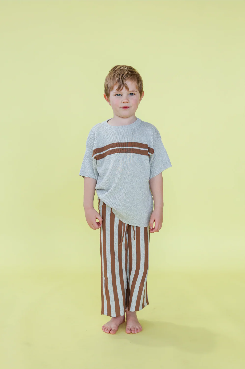 Twin Striped Ribbed Tee - Image 2