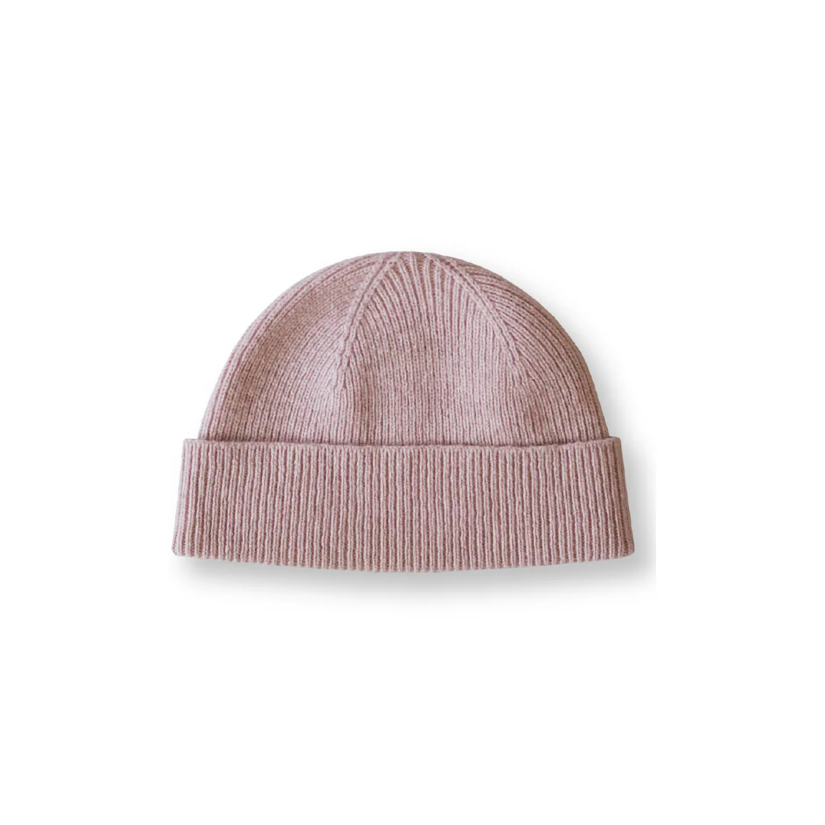 Grown Merino Rib Beanie - Blush