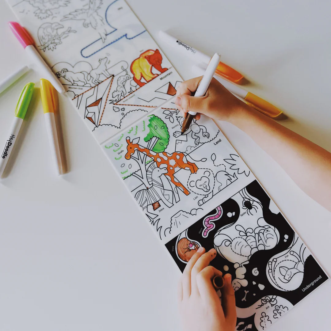 Habitats Above & Below Tales - Reusable Colouring Book - Image 4