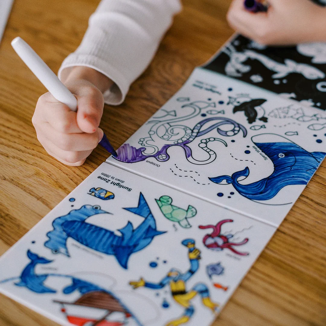 Habitats Above & Below Tales - Reusable Colouring Book - Image 6