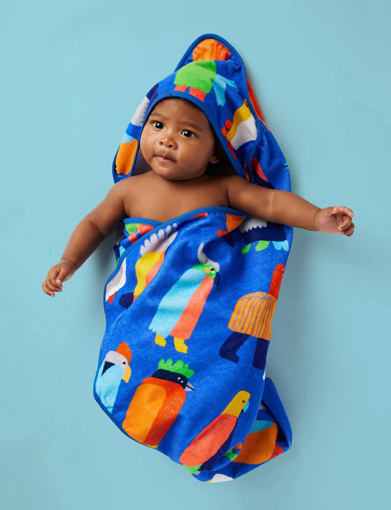 Baby Hooded Towel Flamin' Galahs - Image 2
