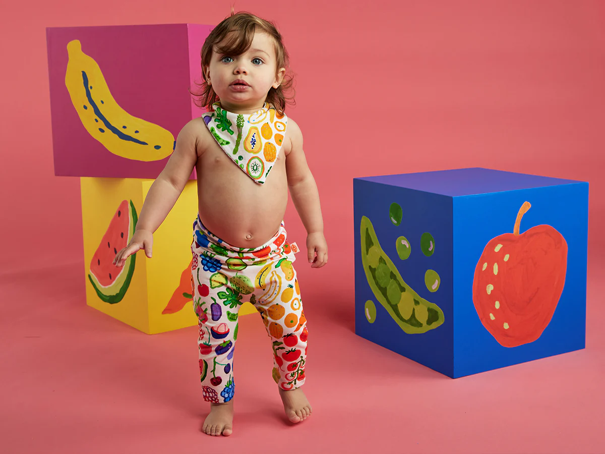 Halcyon Nights Eat The Rainbow Baby Bib - Image 2