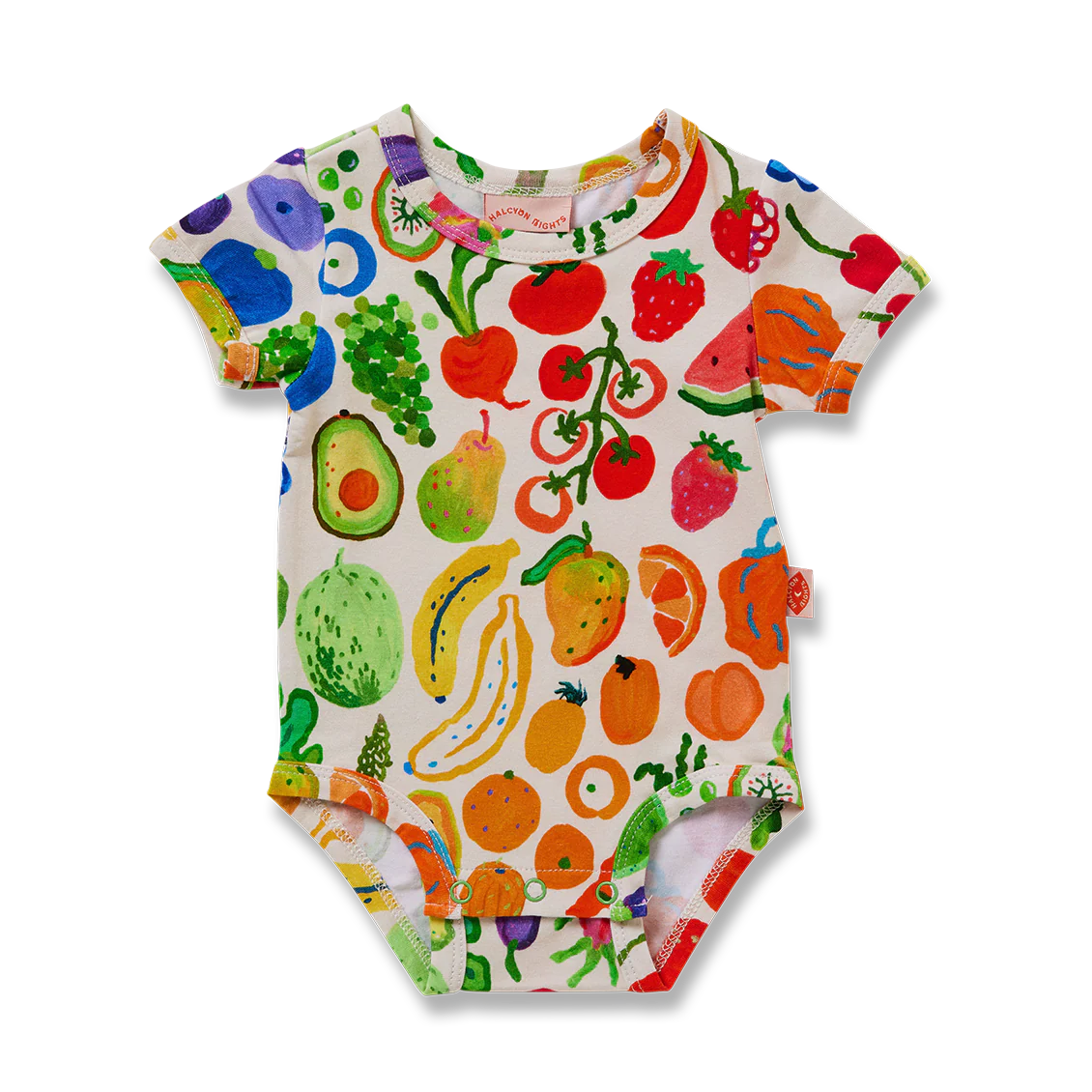 Halcyon Nights Eat The Rainbow Short Sleeve Bodysuit