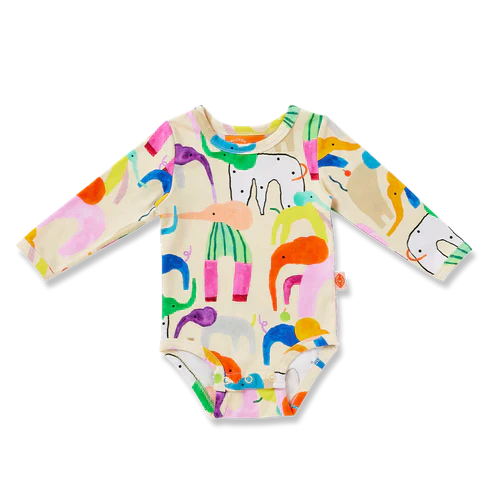 Happy Herd Long Sleeve Bodysuit