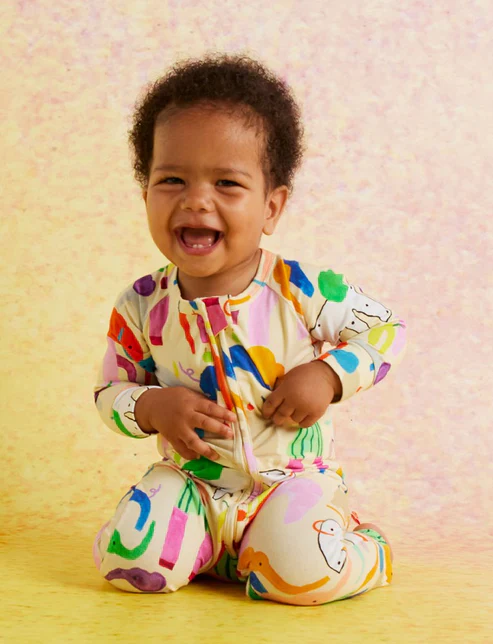 Happy Herd Long Sleeve Romper - Image 3