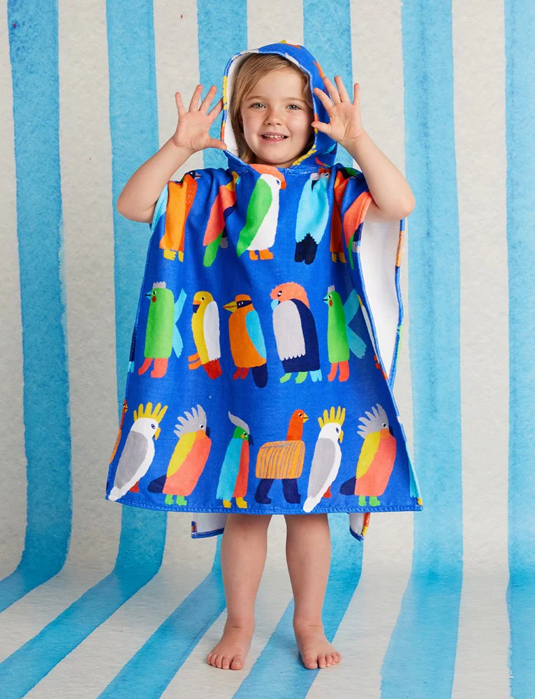 Kids Hooded Towel Flamin' Galahs - Image 2