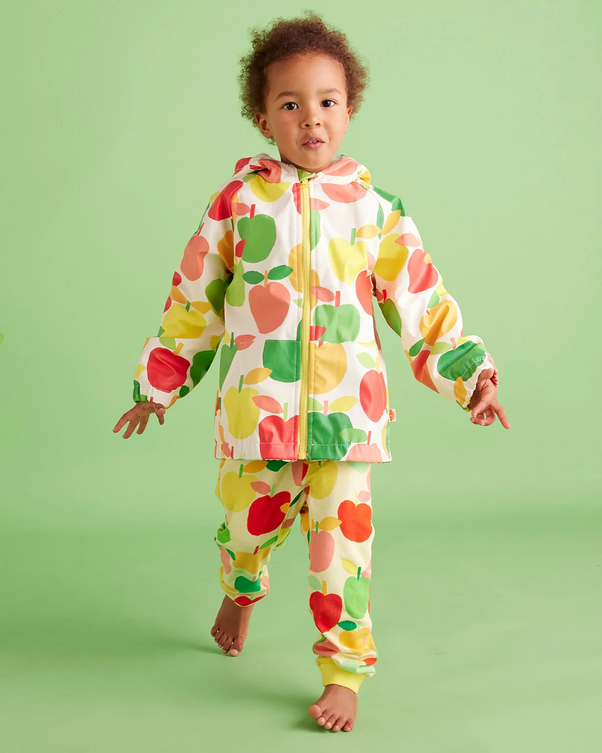 Halcyon Nights Kids Rain Jacket - A Is For Apple Baby - Image 4